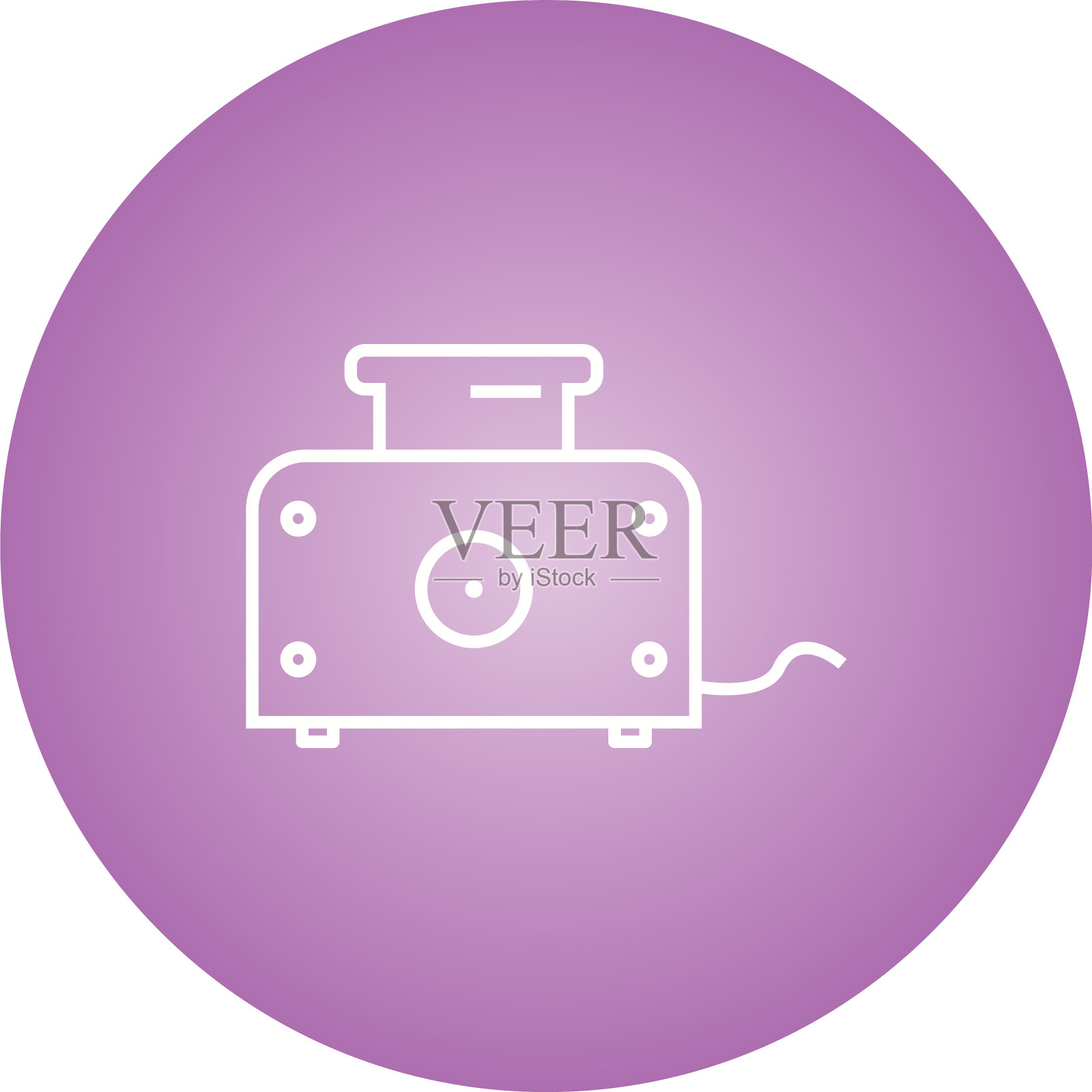 独特的烤面包机生产线图标图标素材