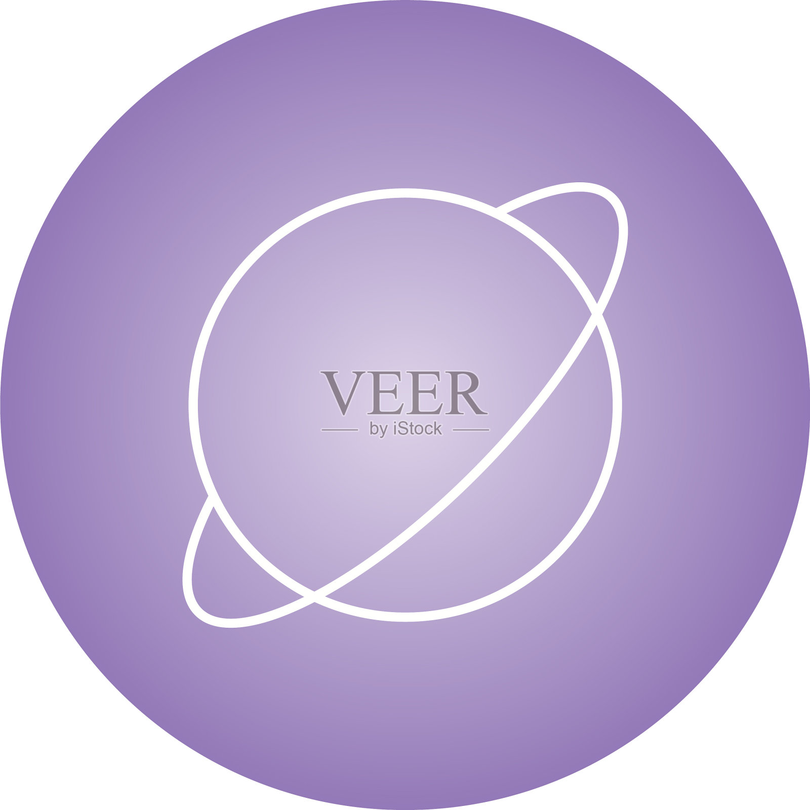 独特的土星线图标插画图片素材