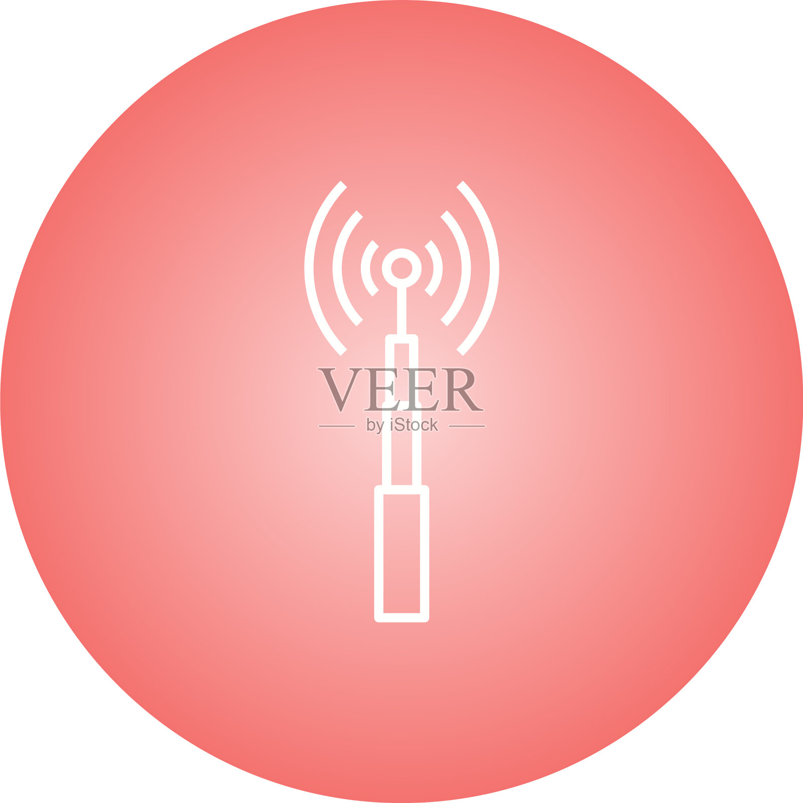 独特的电信塔线图标图标素材