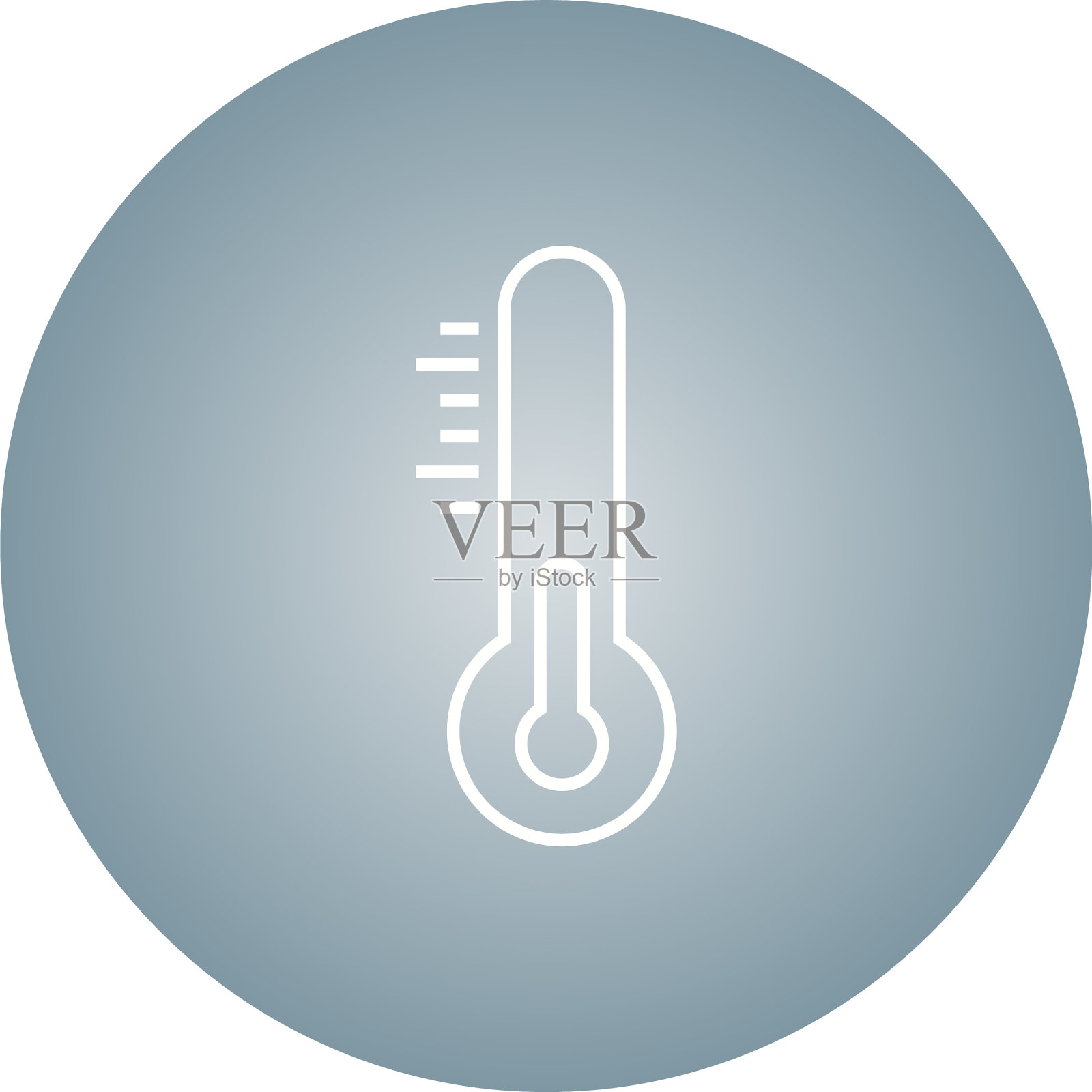 独特的温度线图标插画图片素材