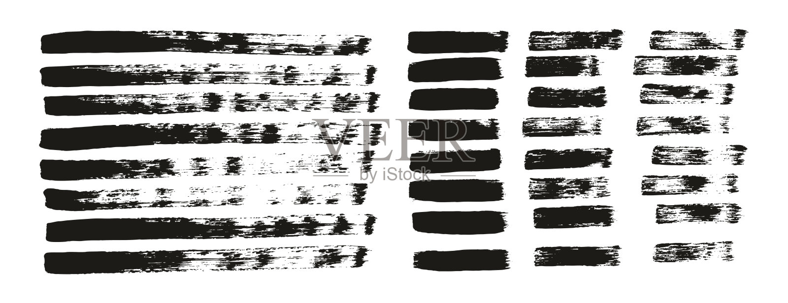 平面油漆刷细直线高细节抽象矢量背景混合集插画图片素材