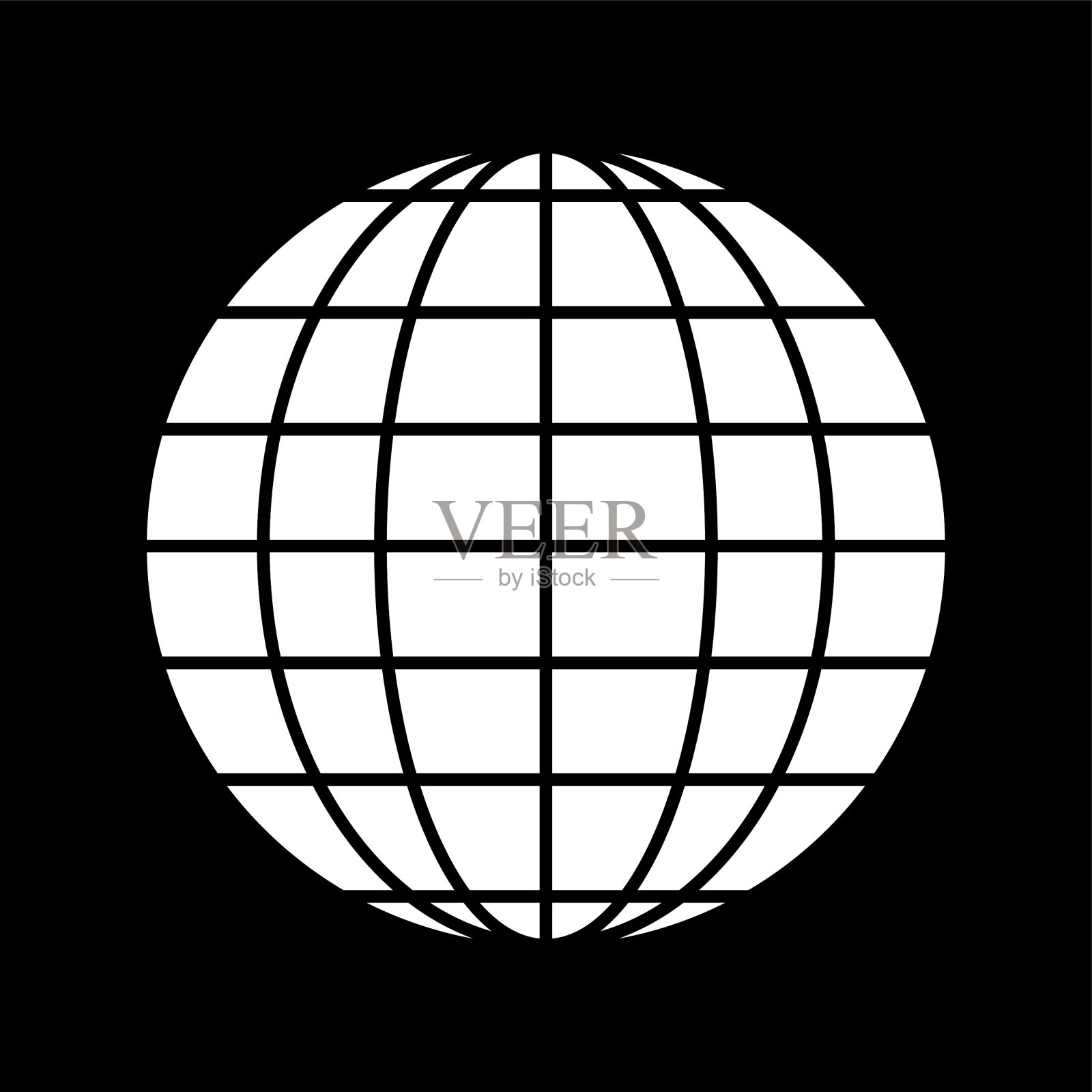 独特的球字形图标插画图片素材