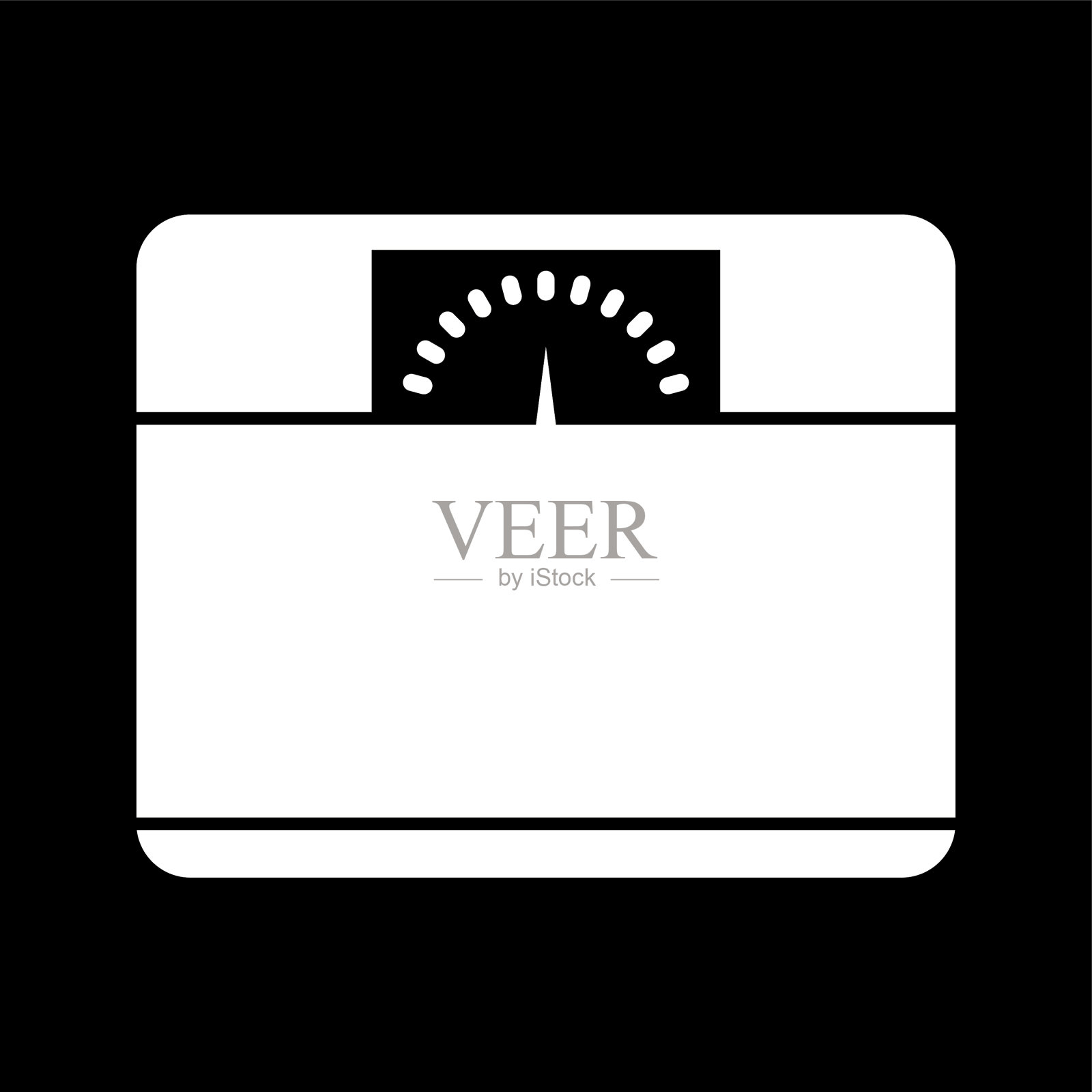 独特的称重机字形图标图标素材