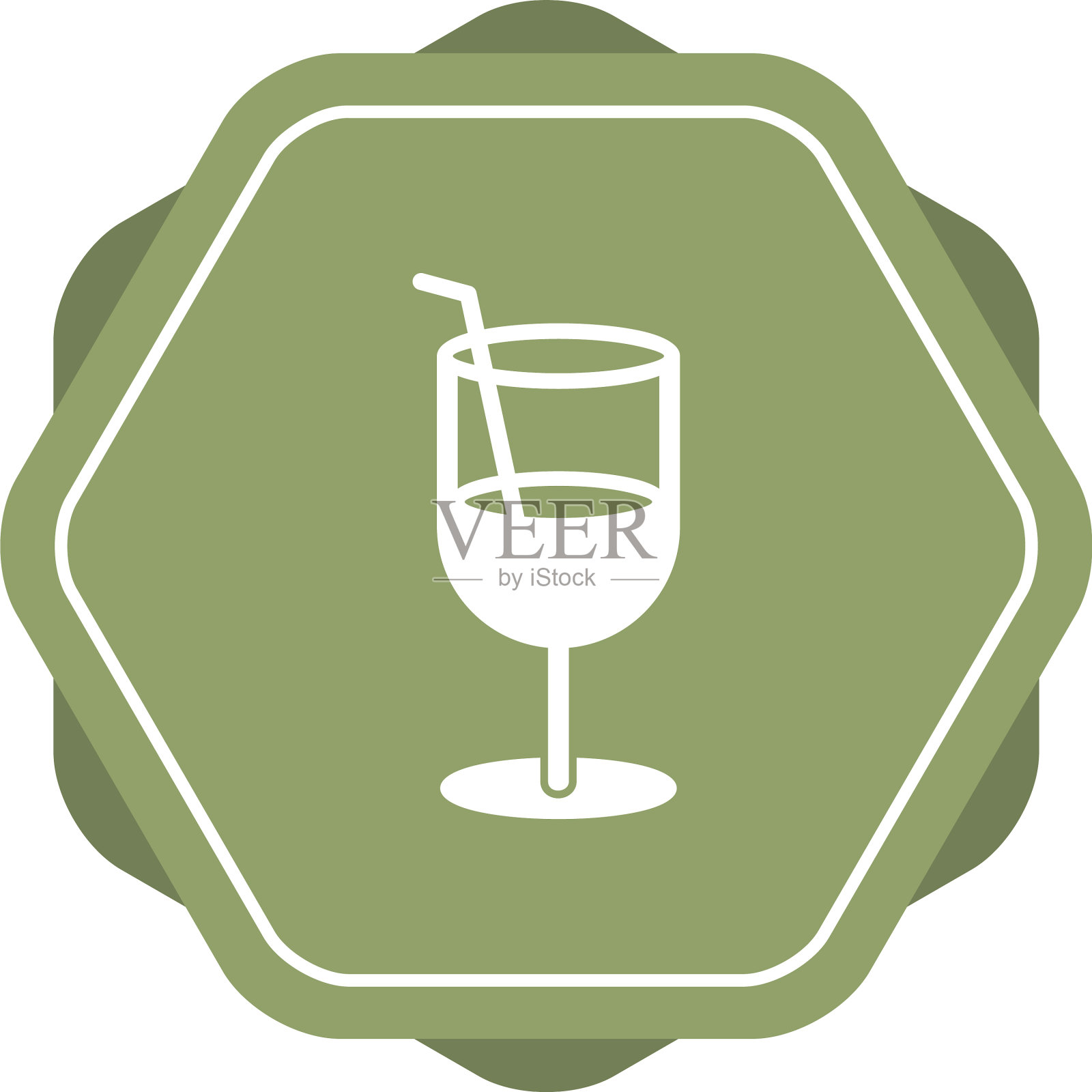 独特的果汁字形图标插画图片素材