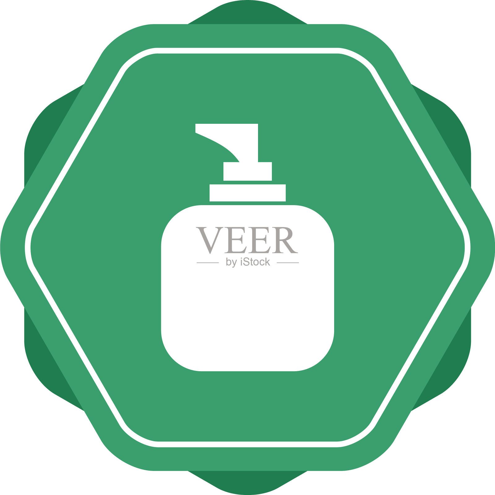 独特的洗液字形图标插画图片素材