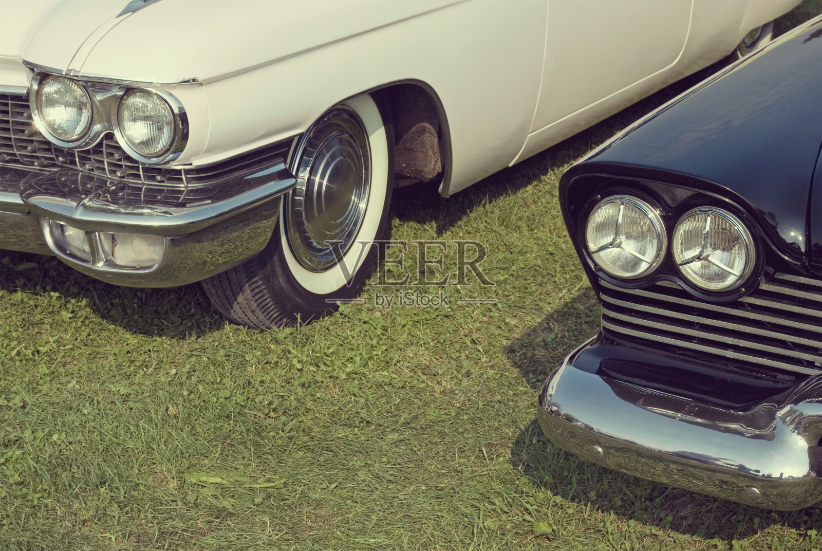 两个老式汽车照片摄影图片