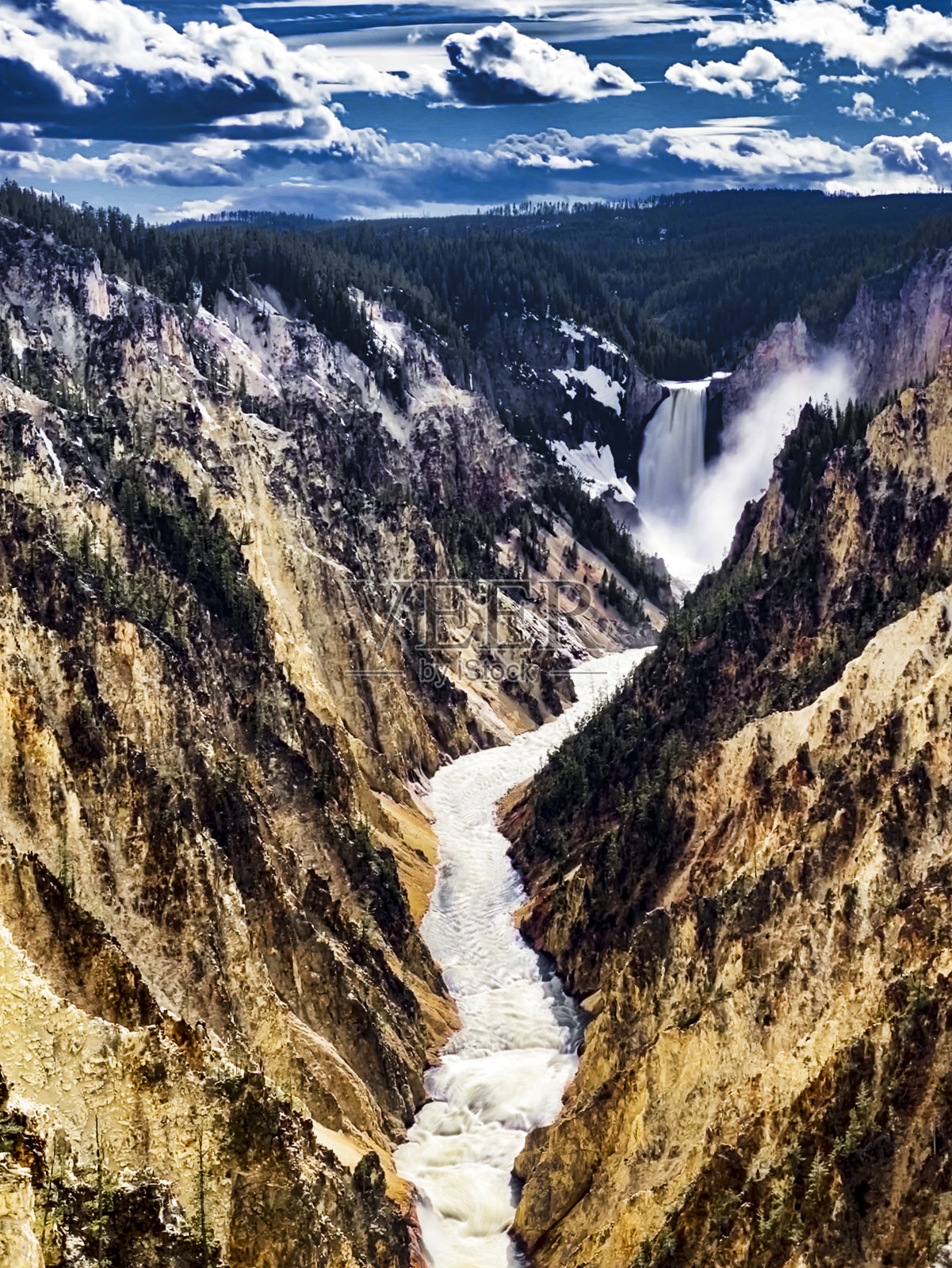 黄石大峡谷照片摄影图片