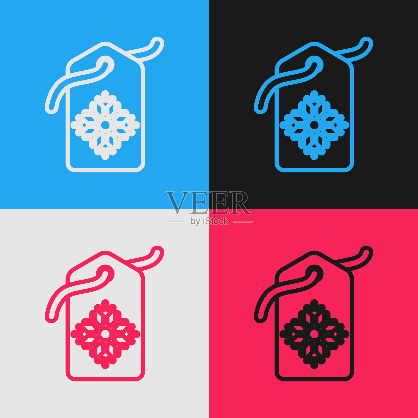 颜色线价格标签与铭文销售图标图标素材