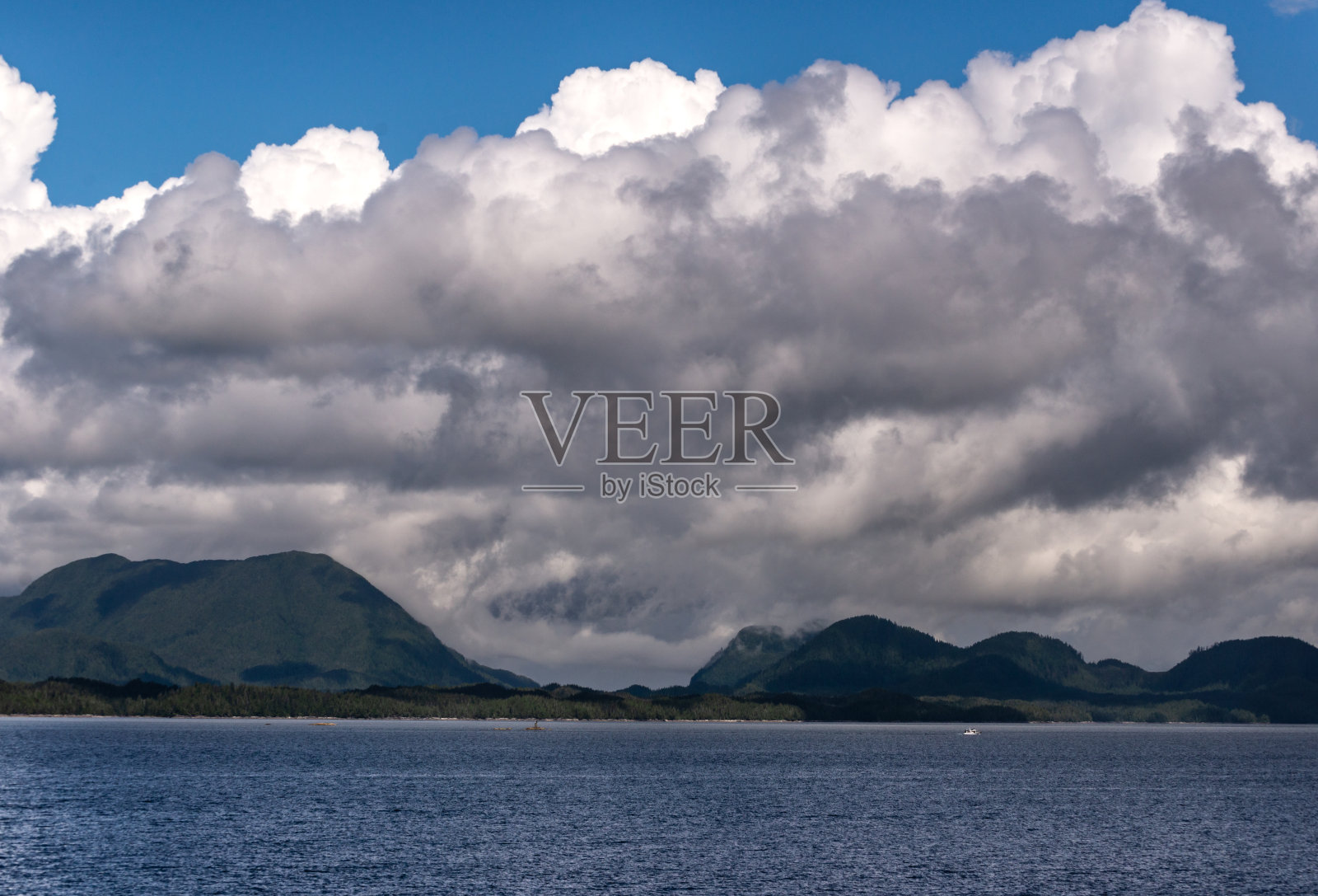 内部通道，温哥华岛，BC，加拿大照片摄影图片