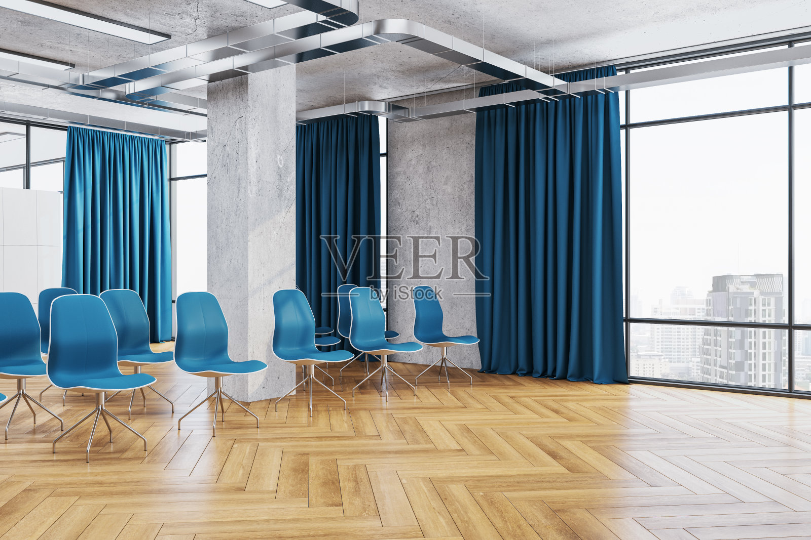 当代室内展示室照片摄影图片