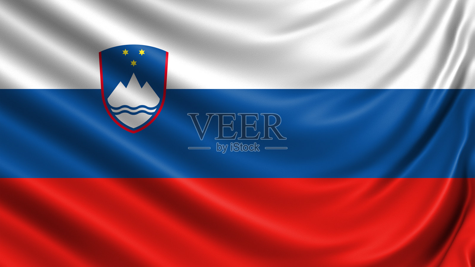 飘扬的旗帜的欧盟国家。3d插图照片摄影图片