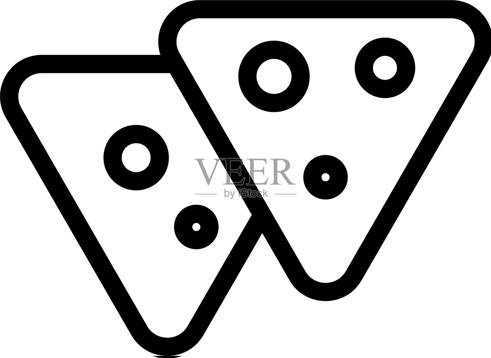 玉米食品图标孤立轮廓符号设计元素图片