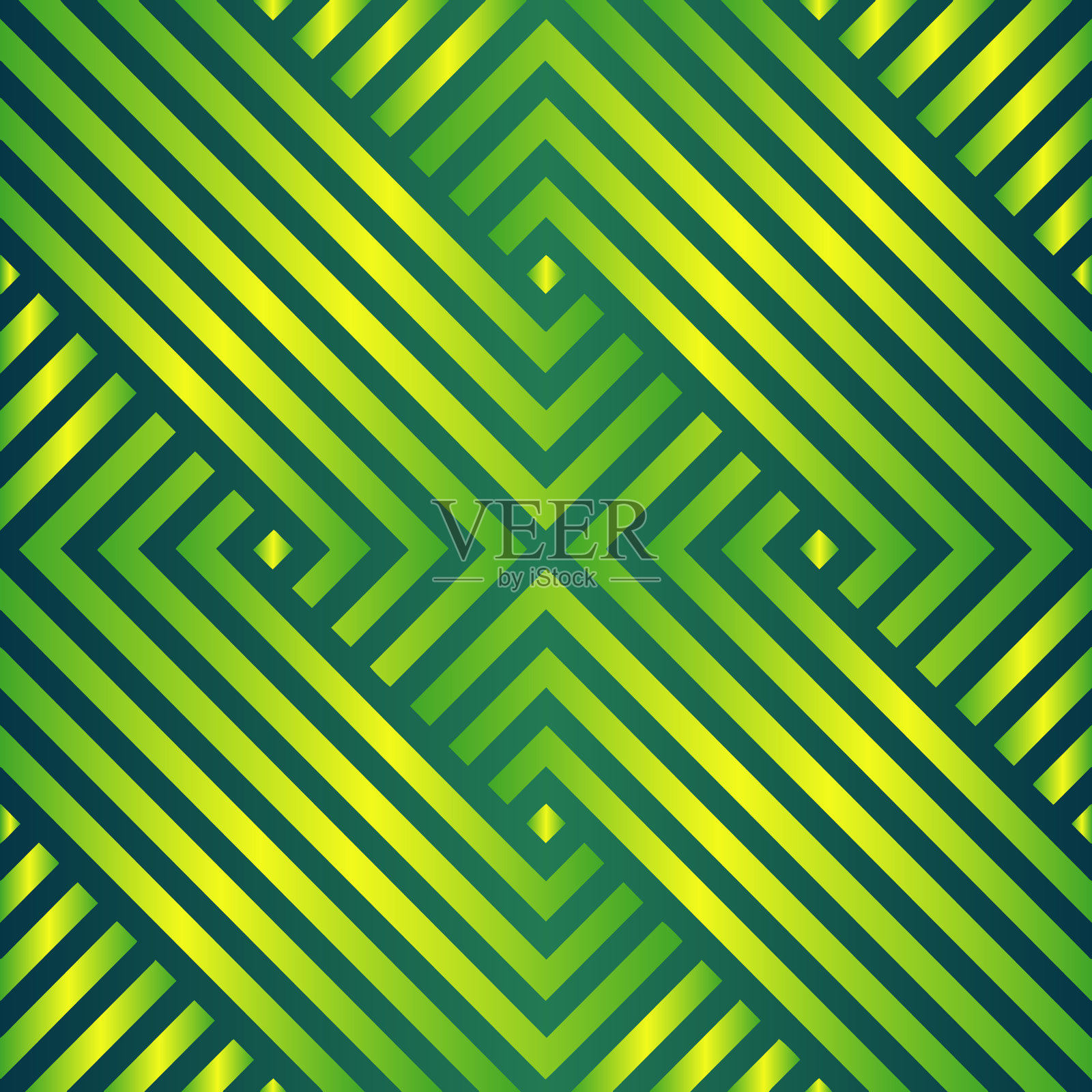 背景绿色现代几何线条艺术设计插画图片素材