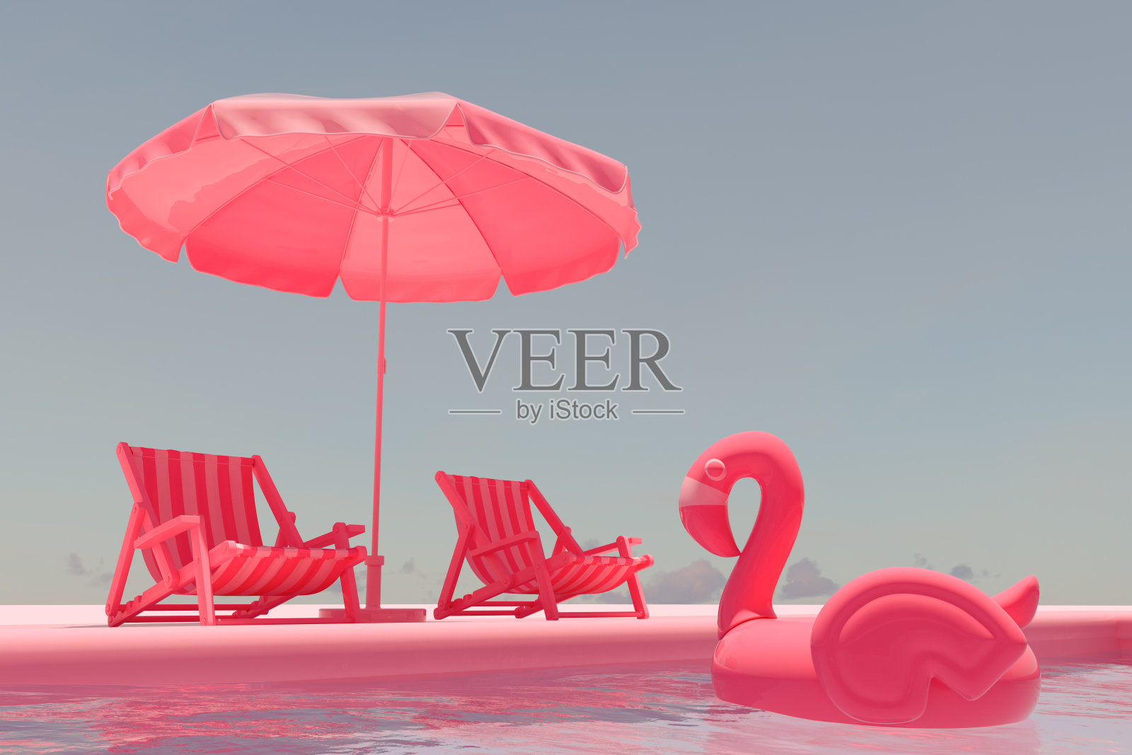 带游泳池的夏日度假别墅，自我隔离照片摄影图片