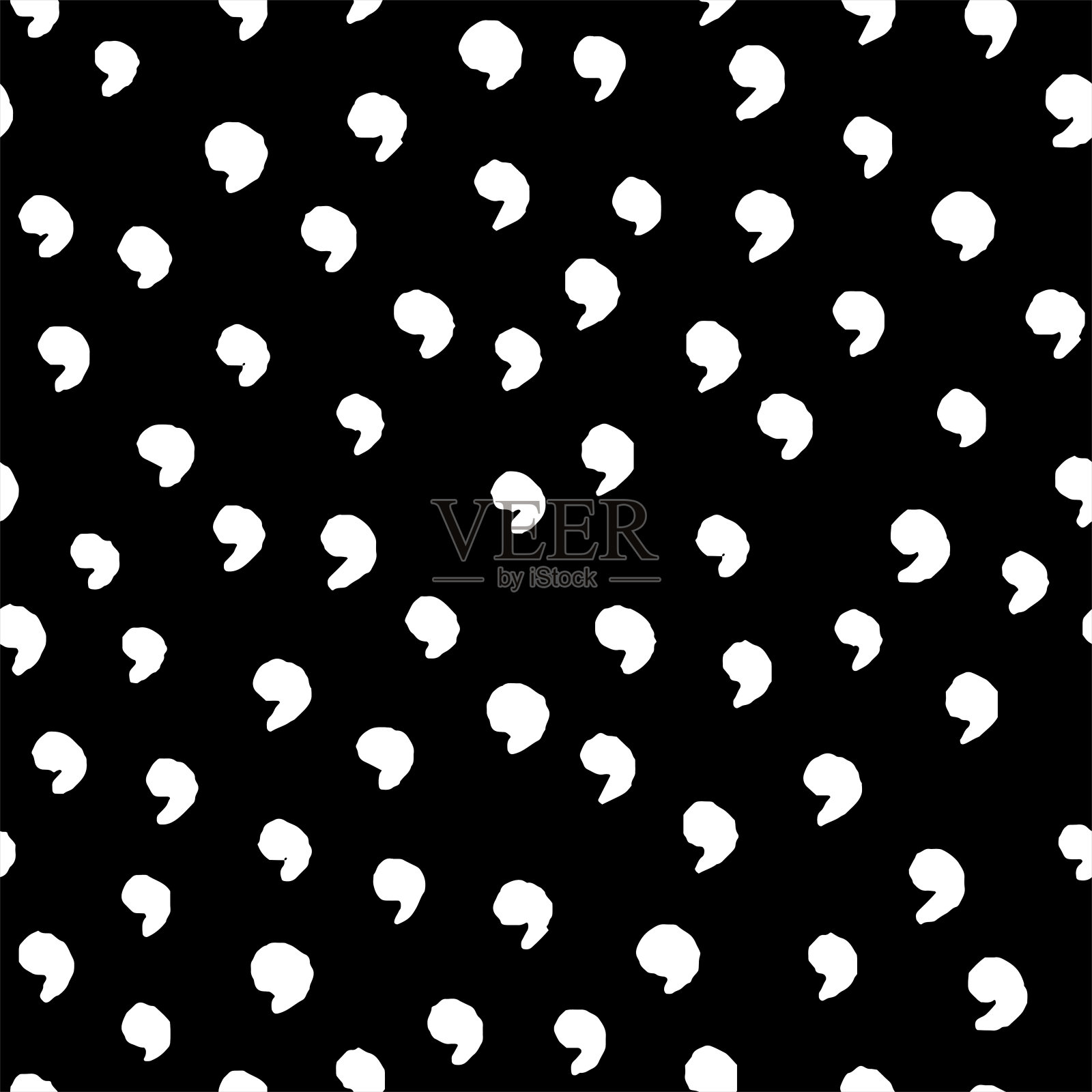 手绘无缝图案。插画图片素材