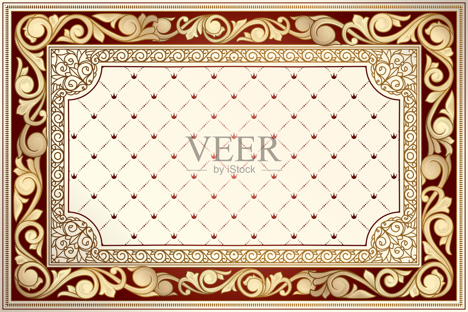 金色装饰复古设计插画图片素材