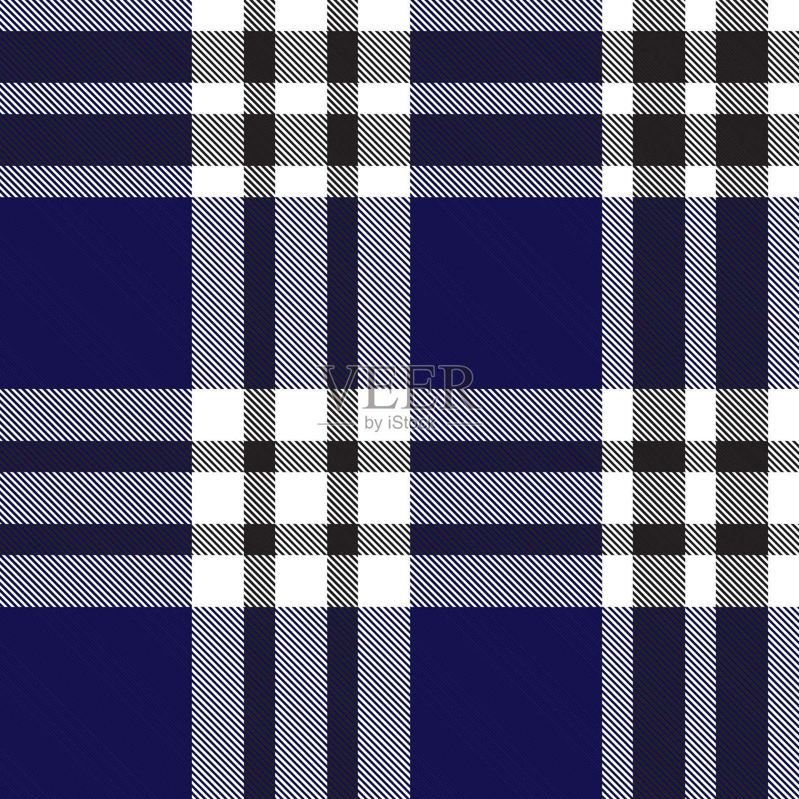 海军格子呢格子无缝格子图案插画图片素材