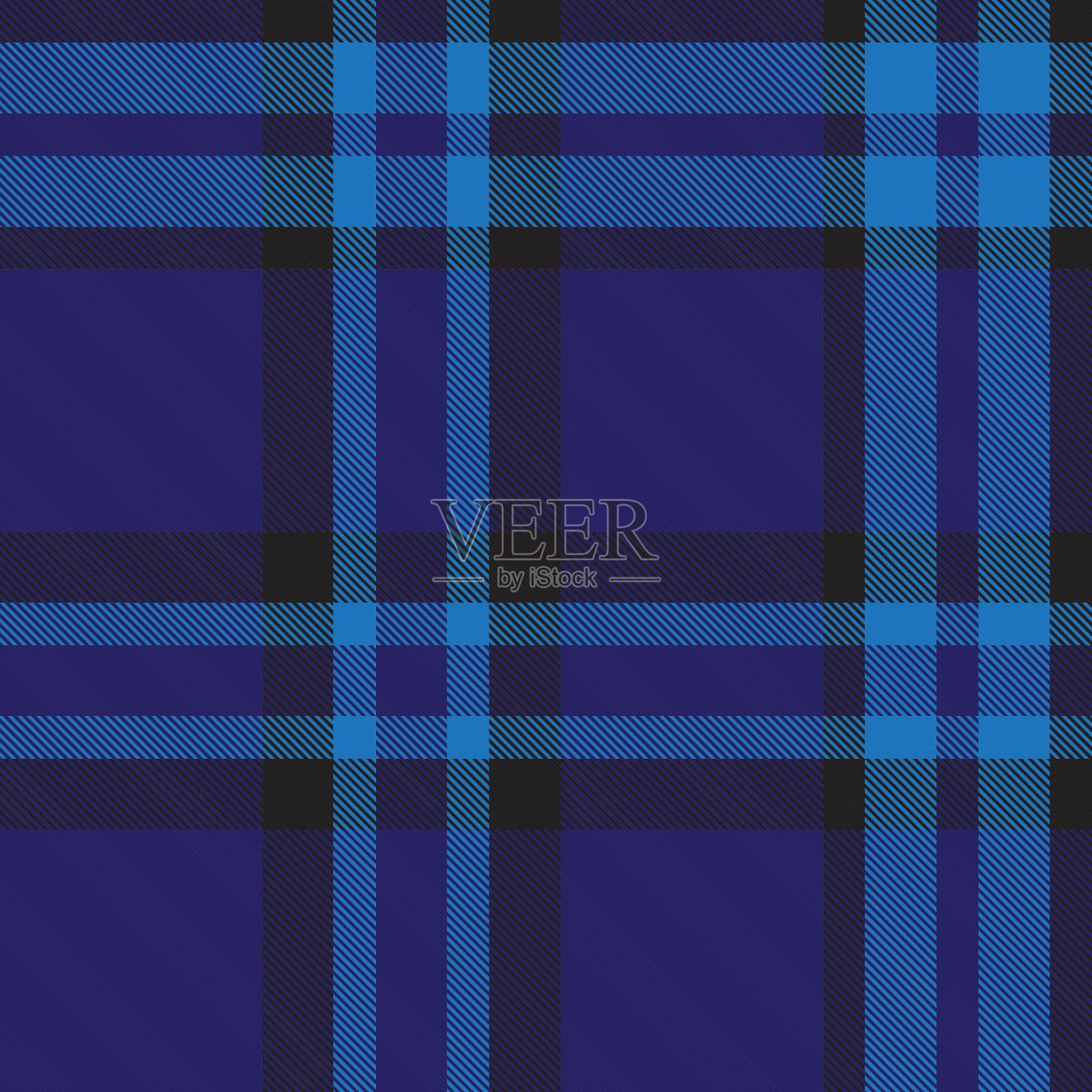 海军格子呢格子无缝格子图案插画图片素材
