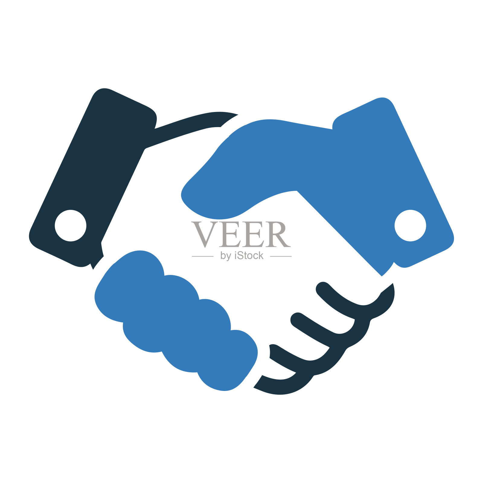 协议交易或握手图标插画图片素材