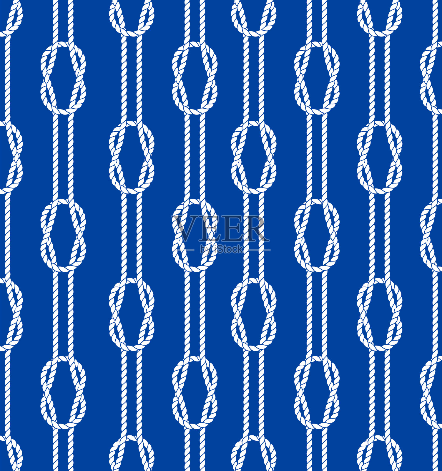 绳索无缝捆绑渔网图案。向量壁纸插画图片素材