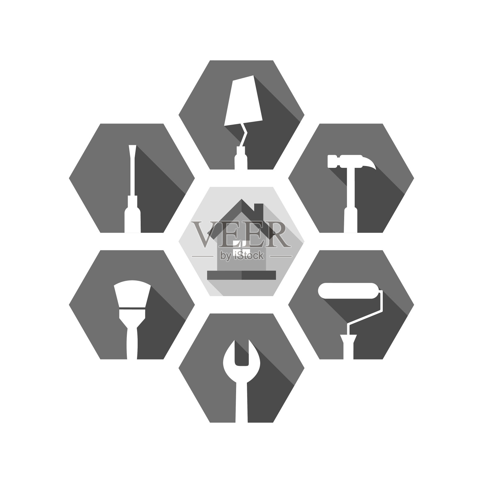 房屋维护和维修的概念插画图片素材