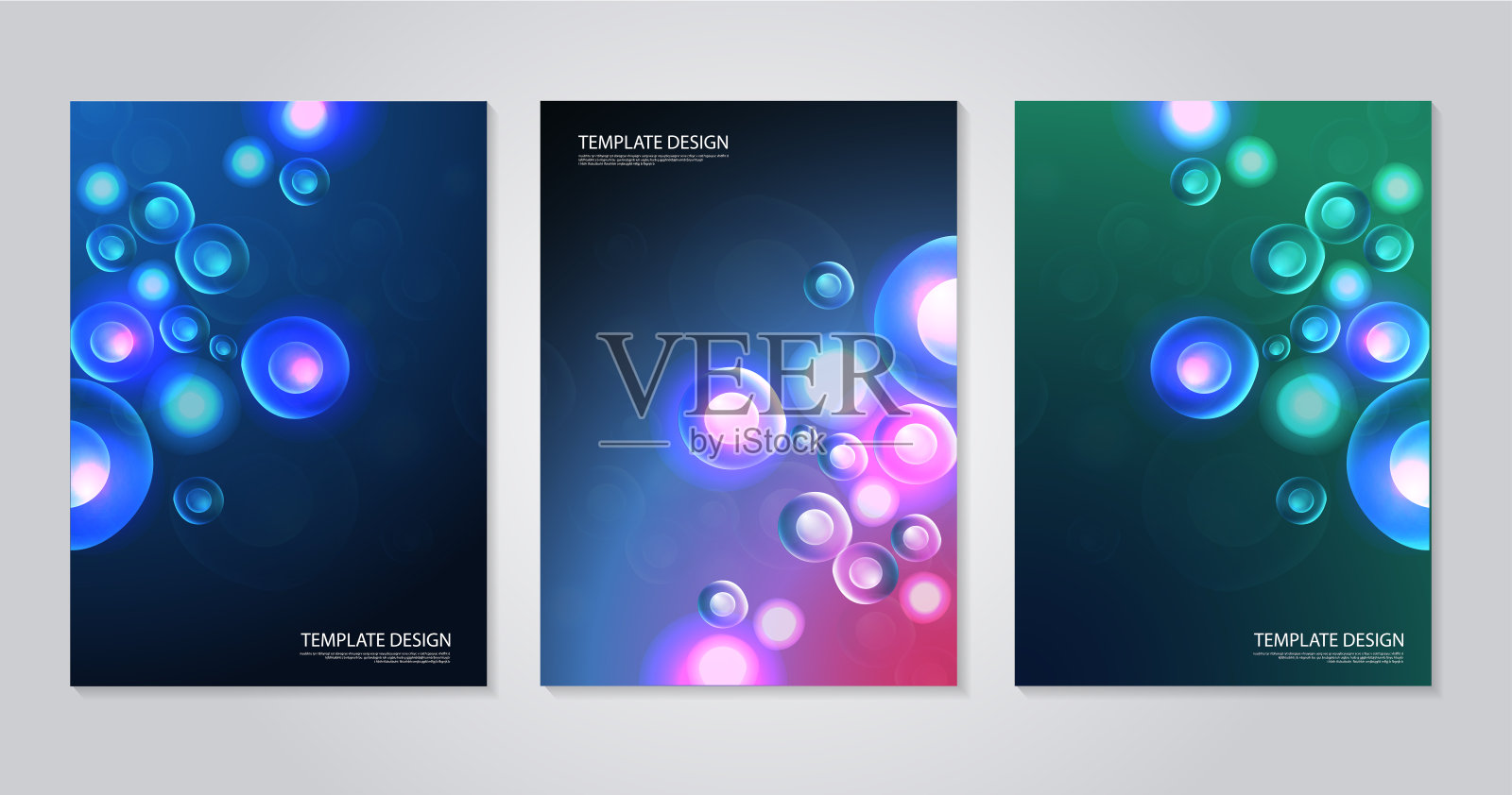 模板小册子或封面书，页面布局，传单设计。医疗保健的概念和理念，技术。科学图标模式医学创新理念。矢量设计。插画图片素材