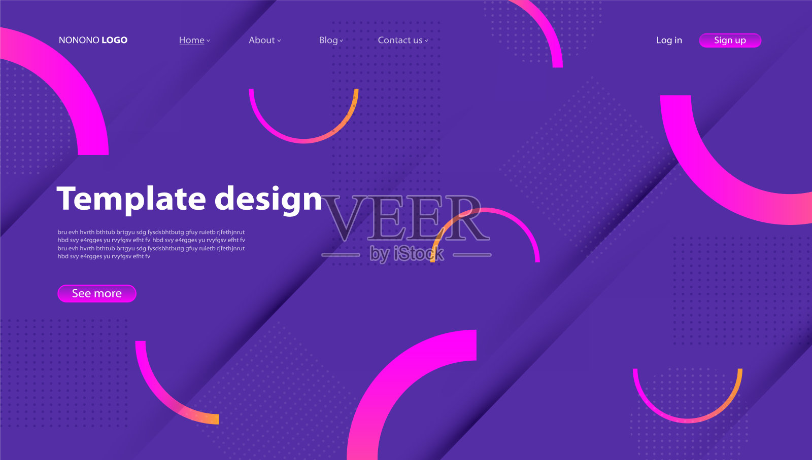 抽象背景现代设计。着陆页。网站或应用的模板。vector。插画图片素材