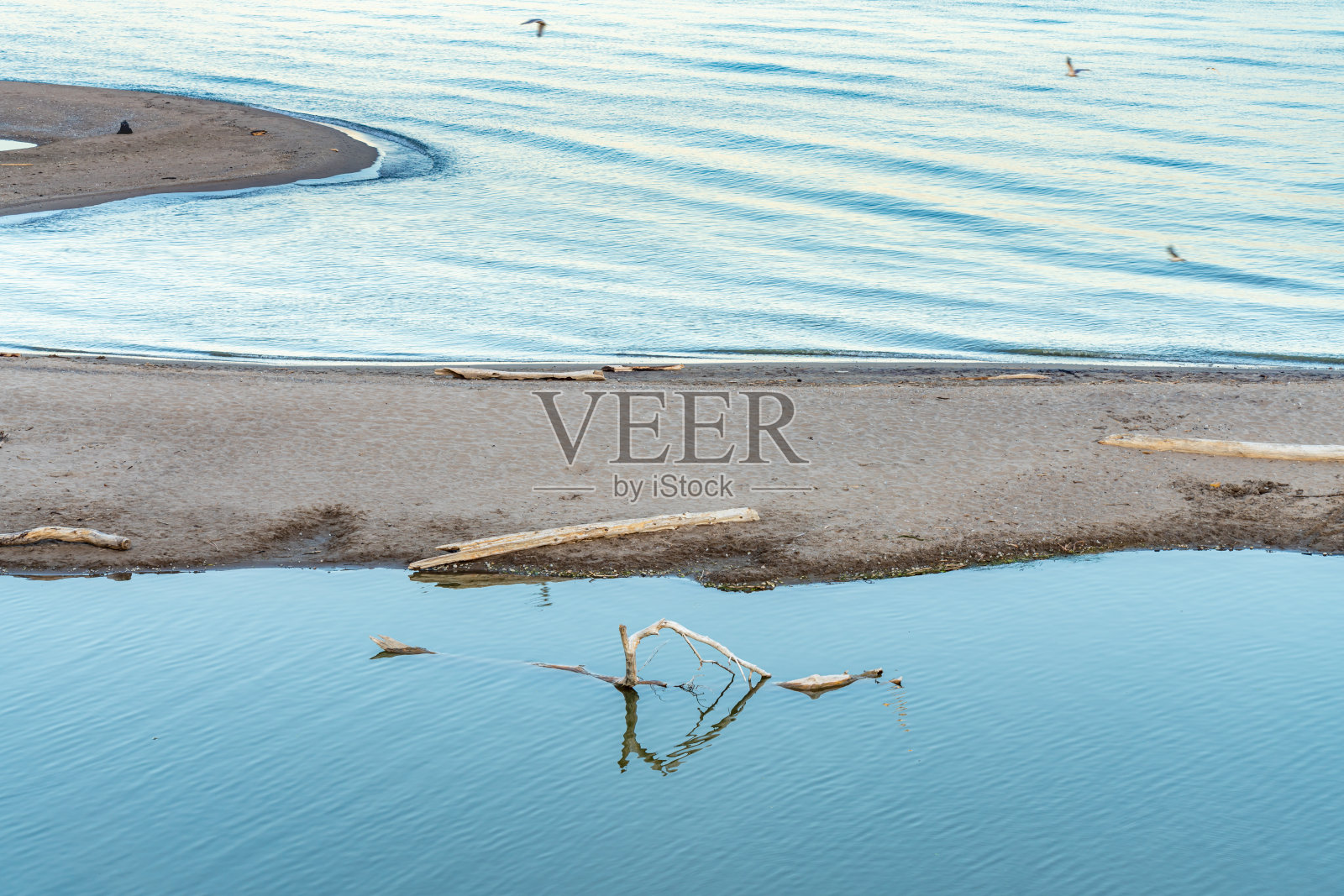 胭脂滩-胭脂国家城市公园，胭脂河和桅杆径，照片摄影图片