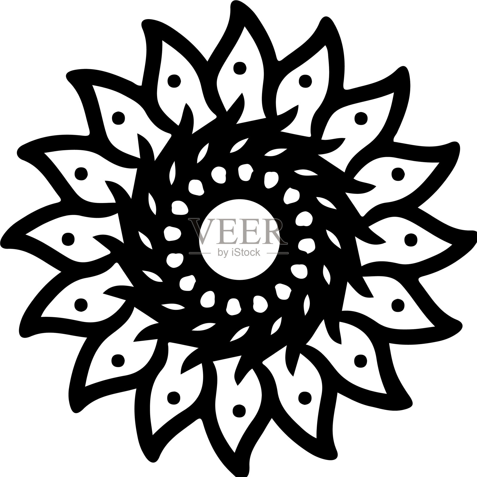 曼荼罗-标志插画图片素材