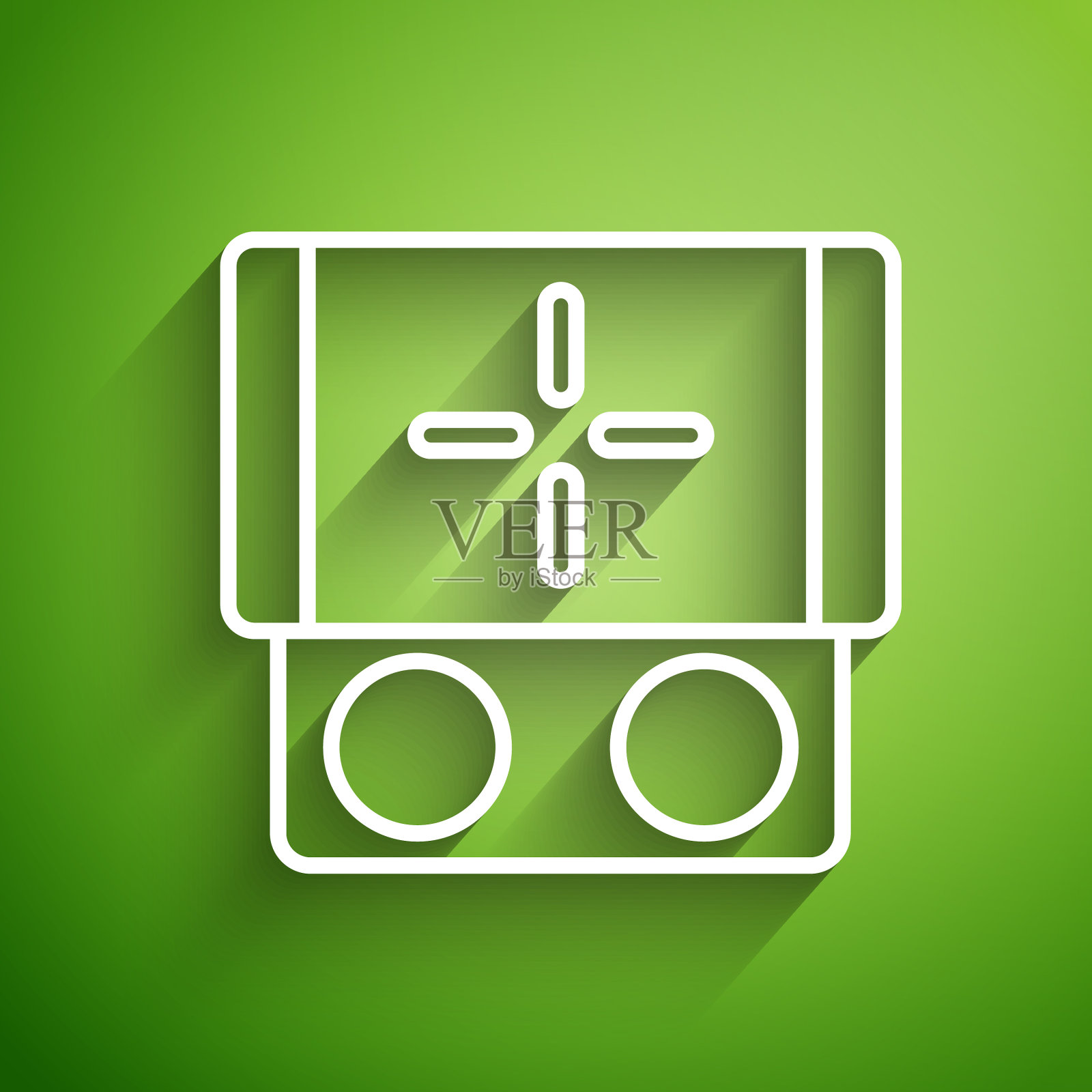 白线便携式视频游戏机图标图标素材