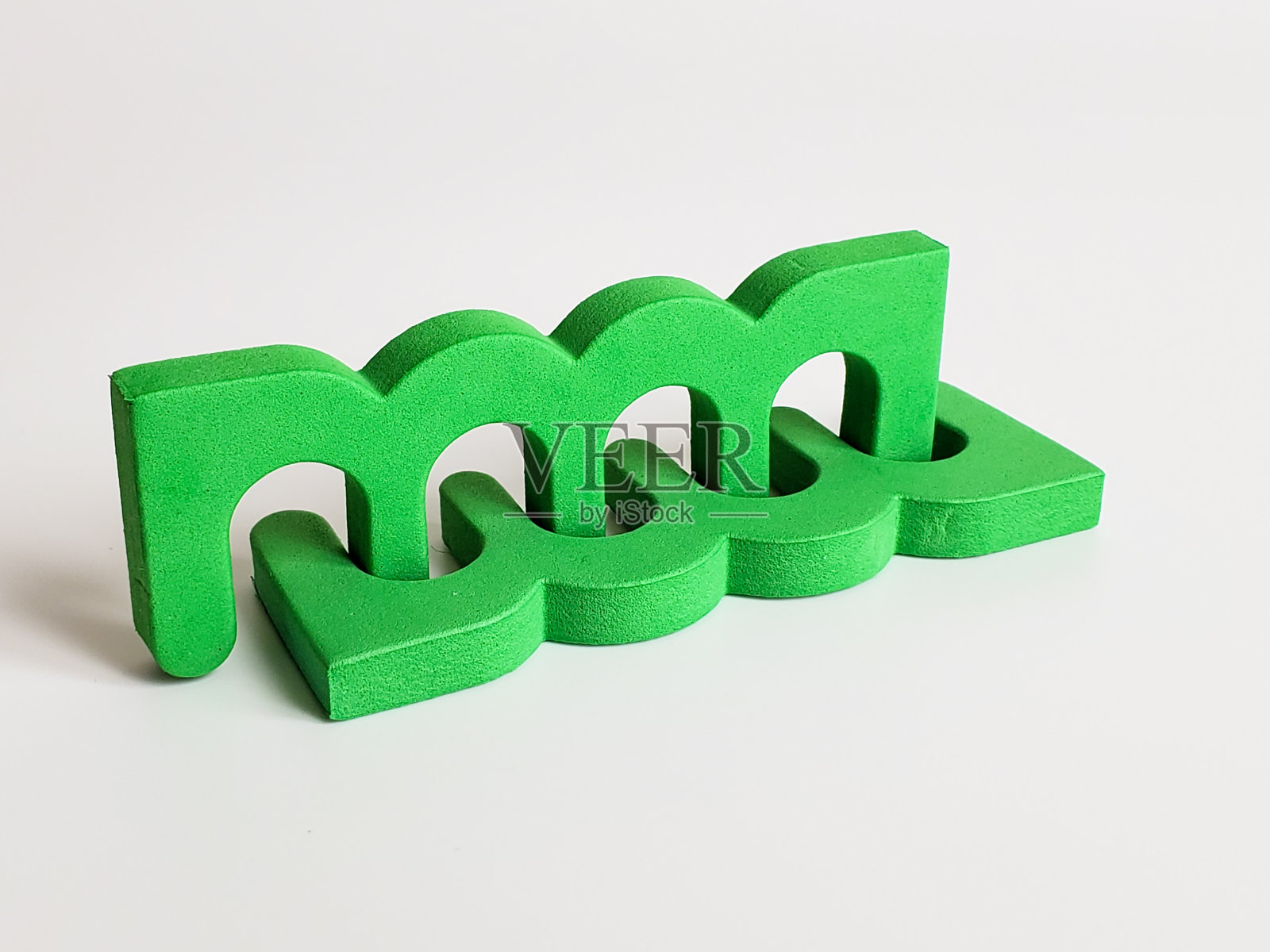 白色背景上的一组手指分隔符。插图照片摄影图片