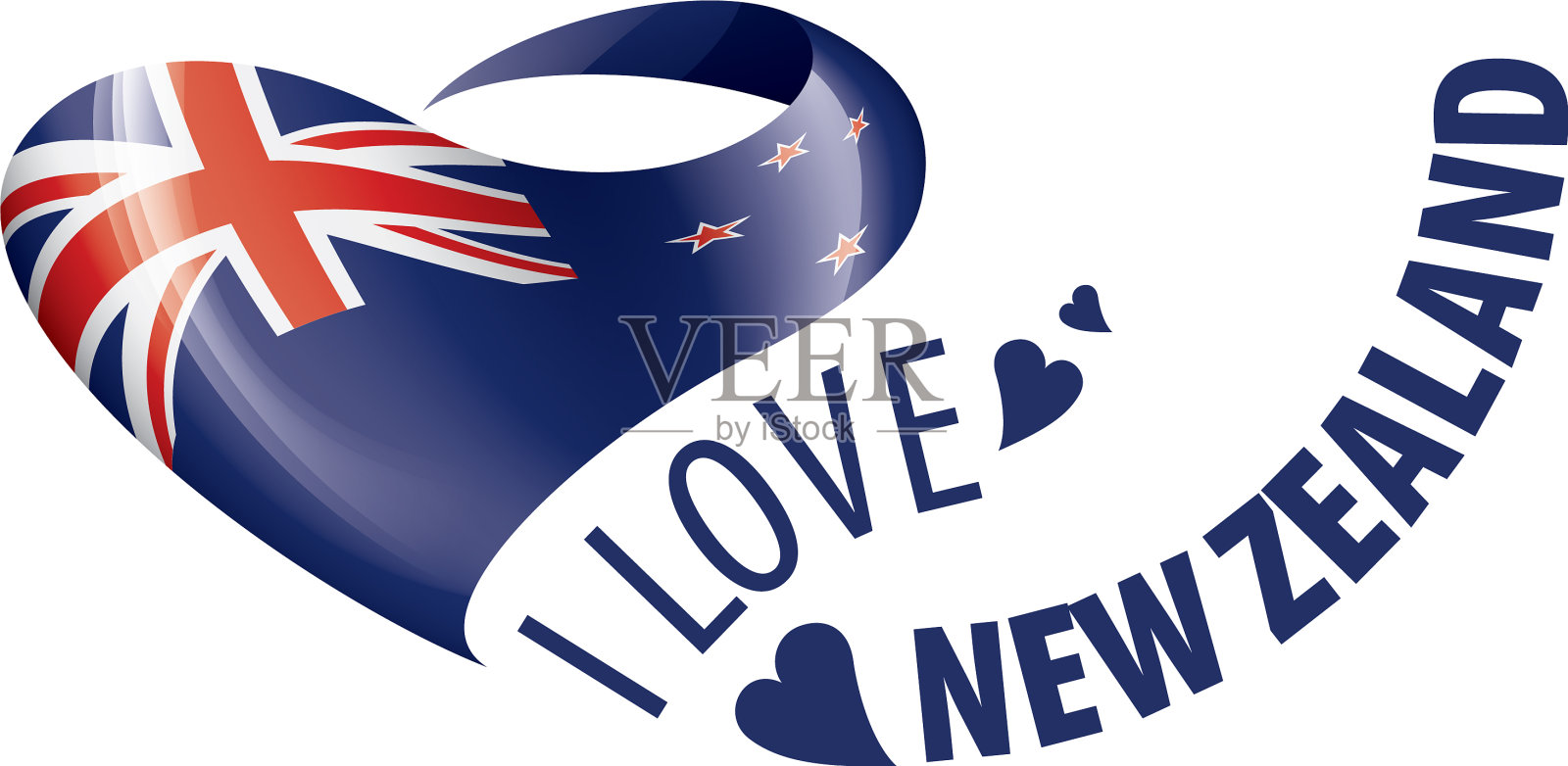 新西兰国旗的形状设计元素图片