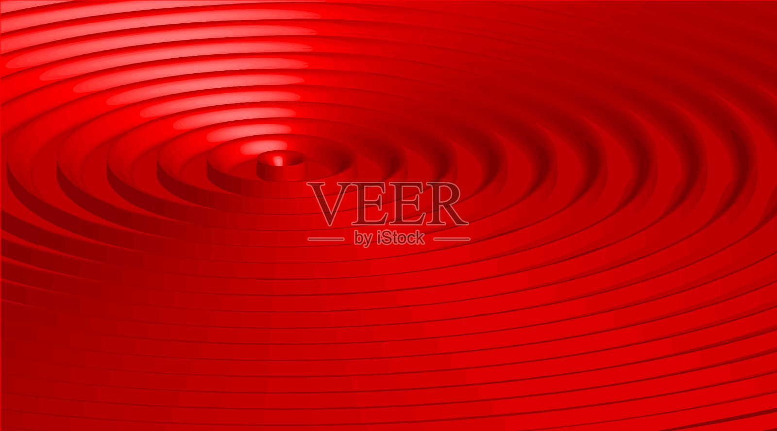 波纹红色背景的横幅海报传单插画图片素材