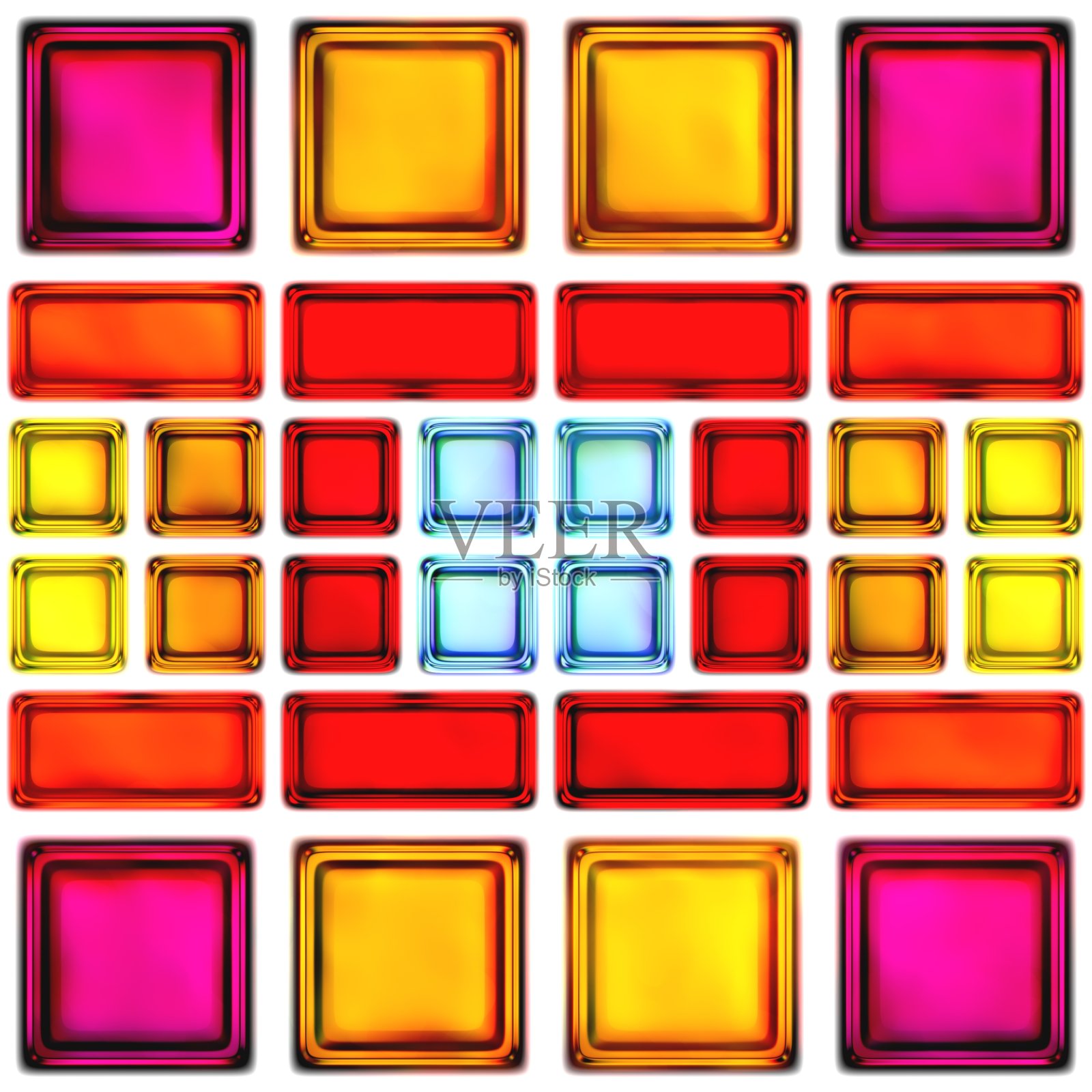 无缝纹理色彩鲜明的抽象图案插图插画图片素材