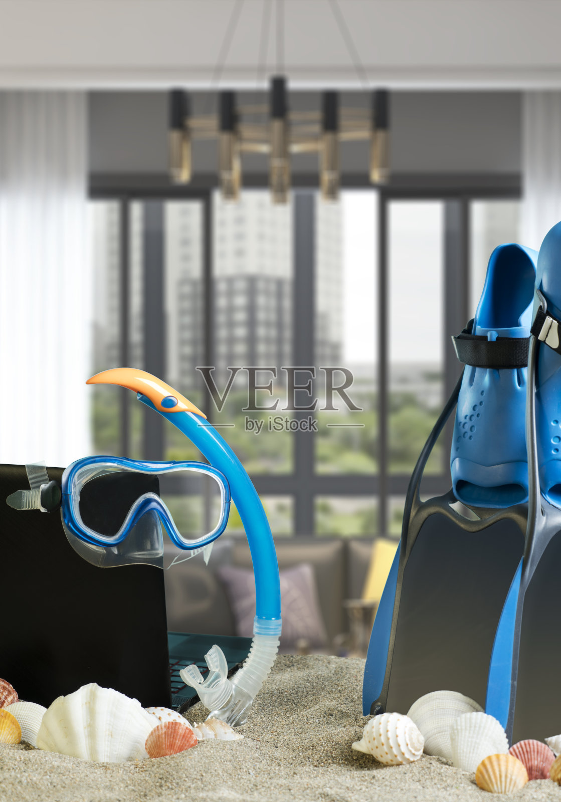 家庭办公室工作照片摄影图片