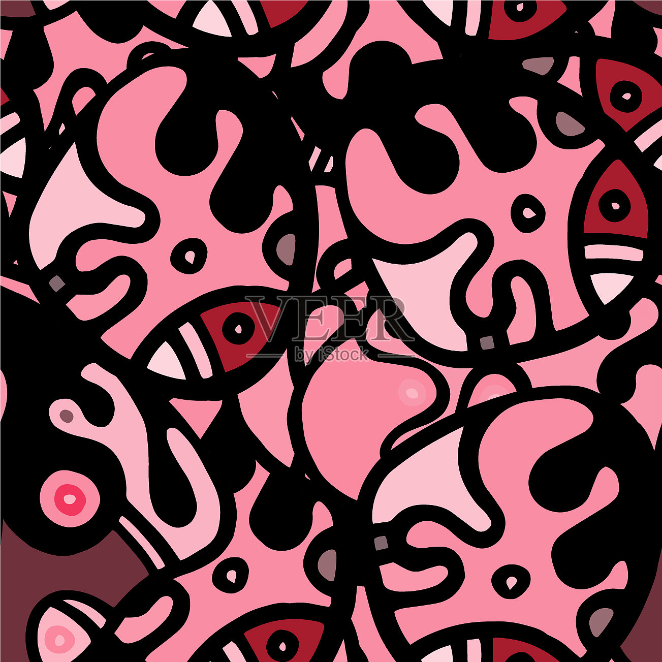 zentangle平面插画图片素材