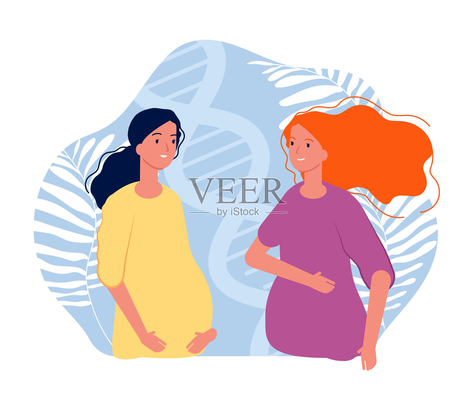 怀孕的女孩是快乐的未来父母设计元素图片