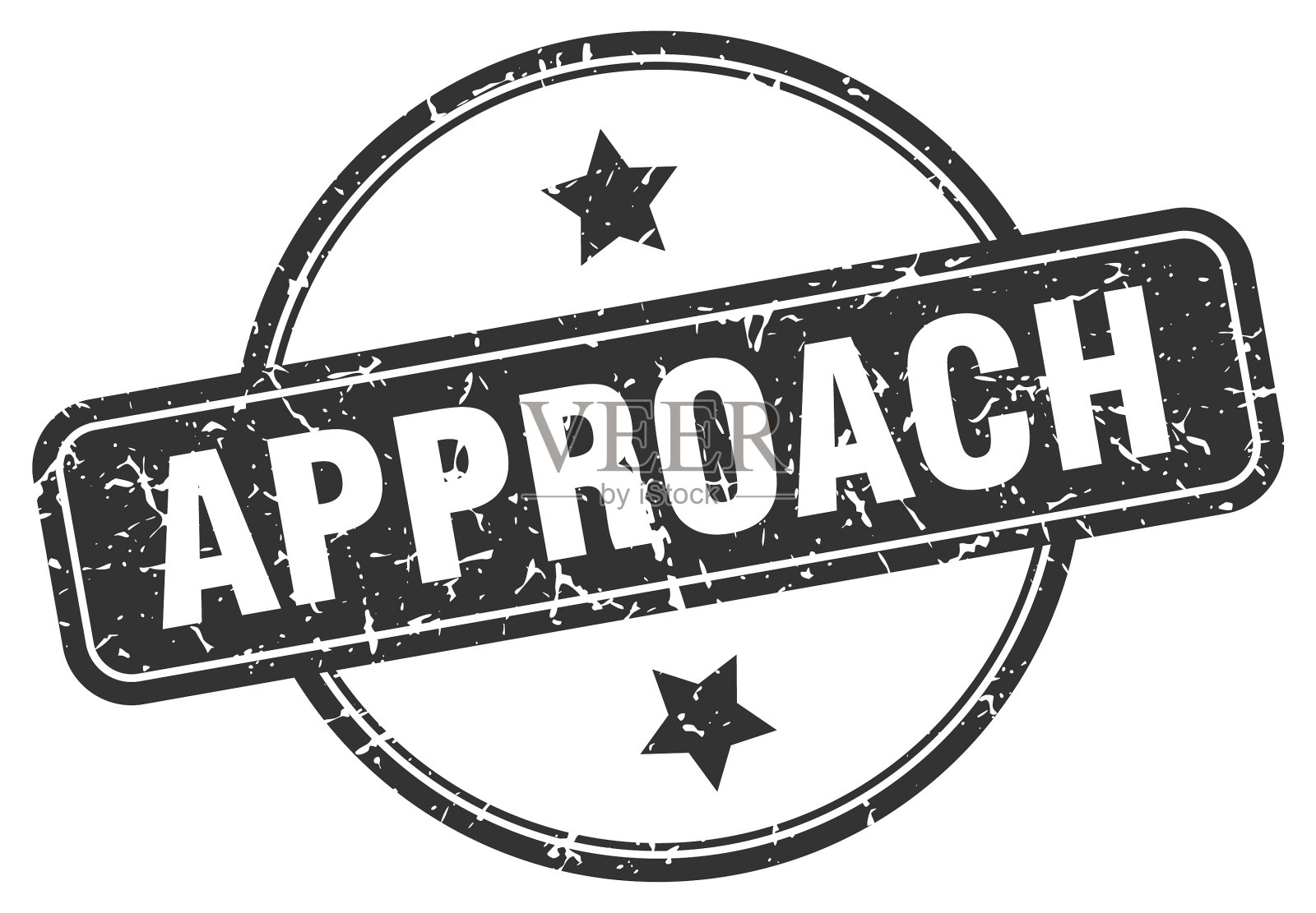 接近邮票接近周围的vintage grunge标志插画图片素材