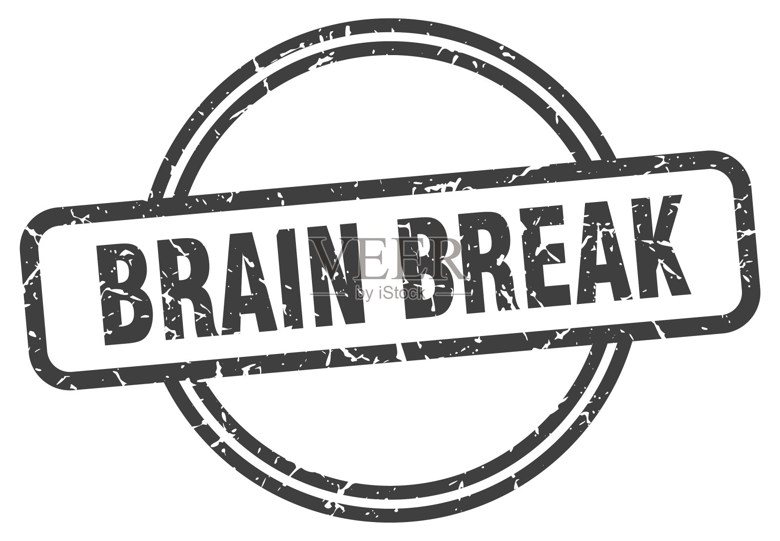 脑打破邮票脑打破回合古董设计元素图片