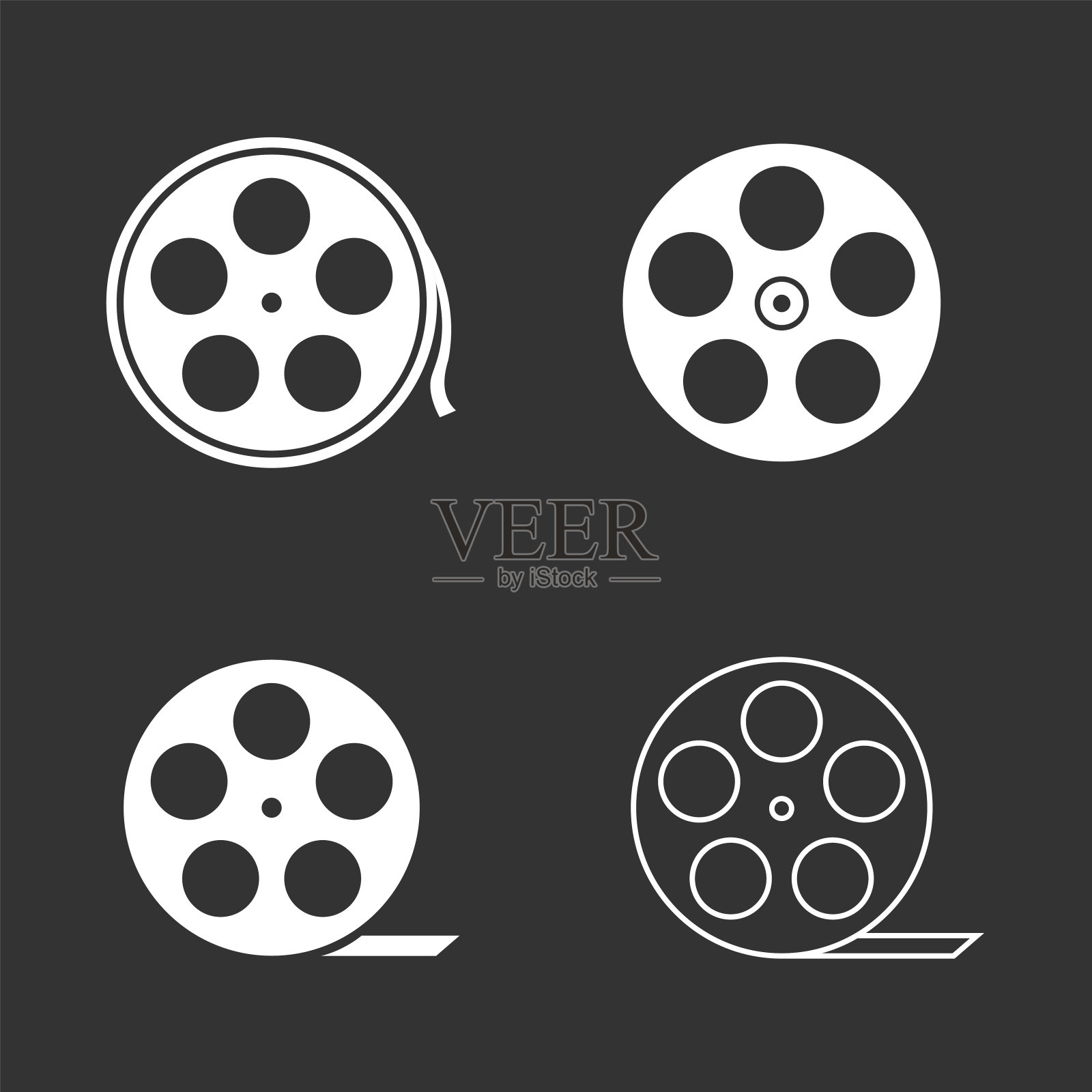 相机带图标图标素材