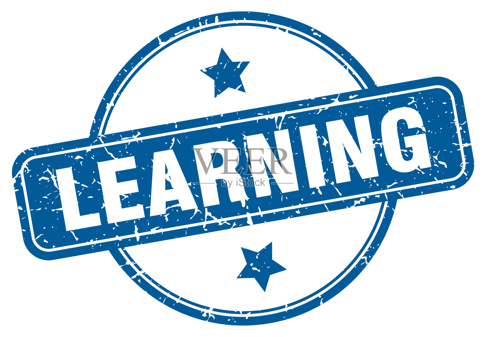 学习邮票，学习复古垃圾标志插画图片素材