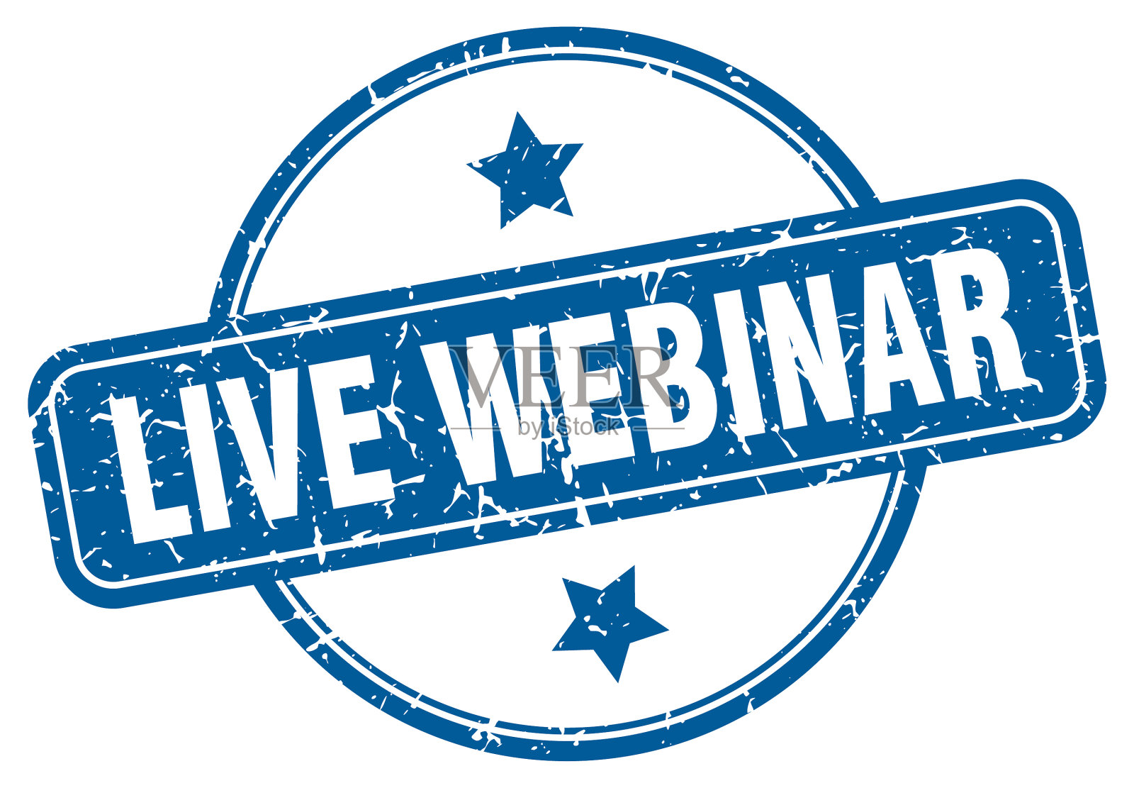 现场webinar邮票现场webinar round vintage插画图片素材