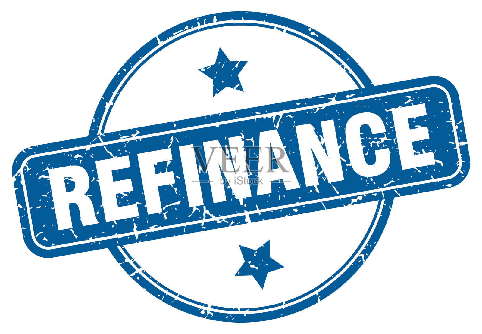 再融资邮票再融资一轮复古垃圾插画图片素材