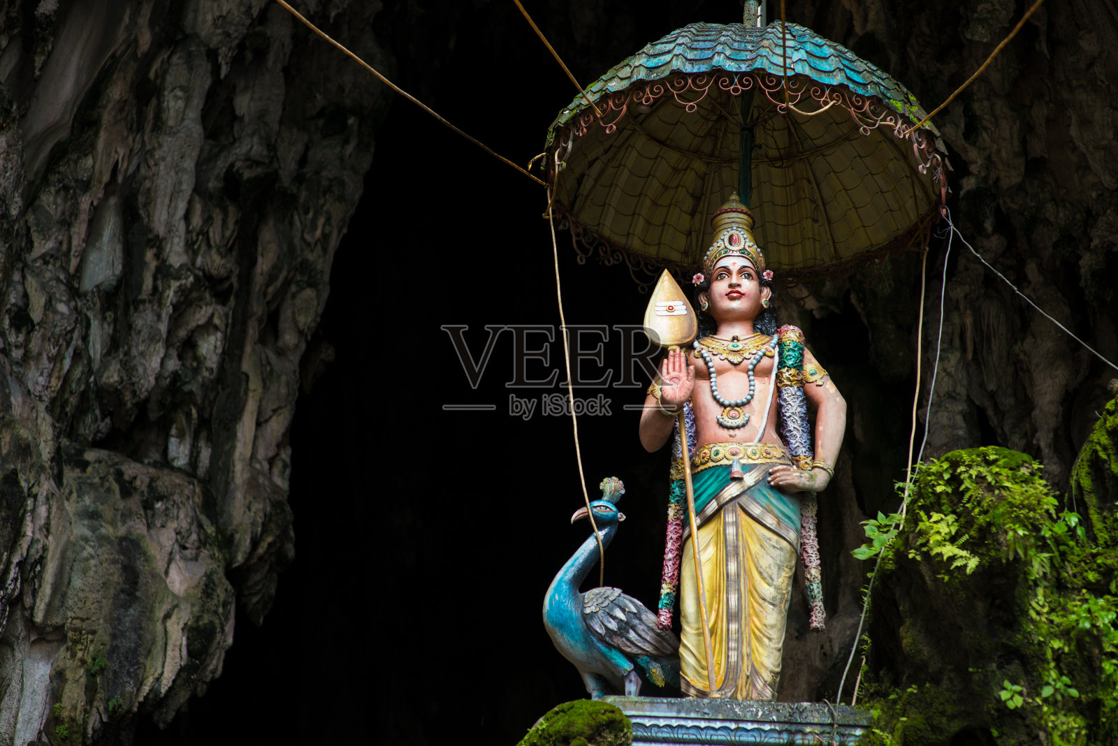 彩色的印度神雕像照片摄影图片