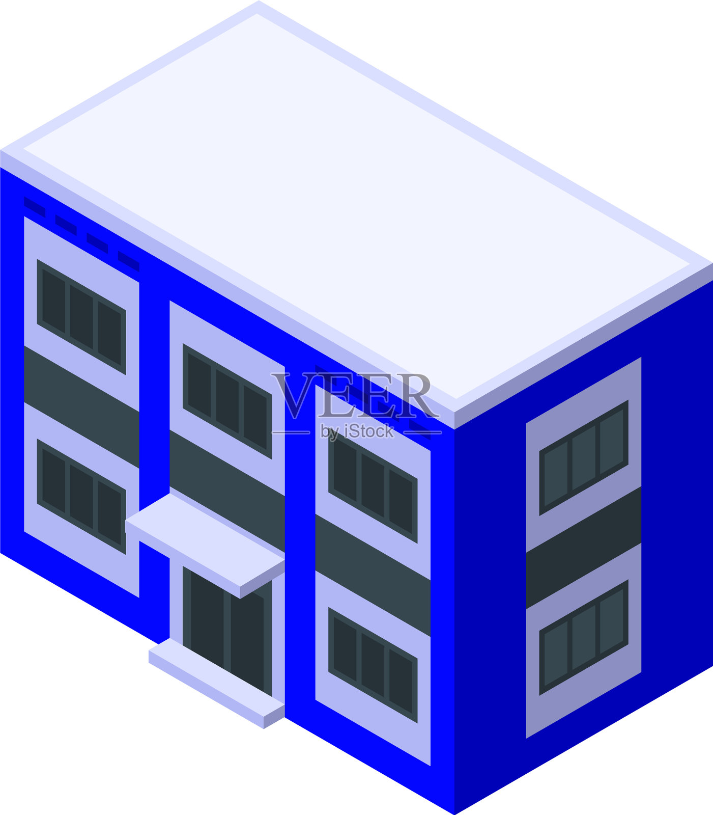 警察办公室图标等距风格插画图片素材