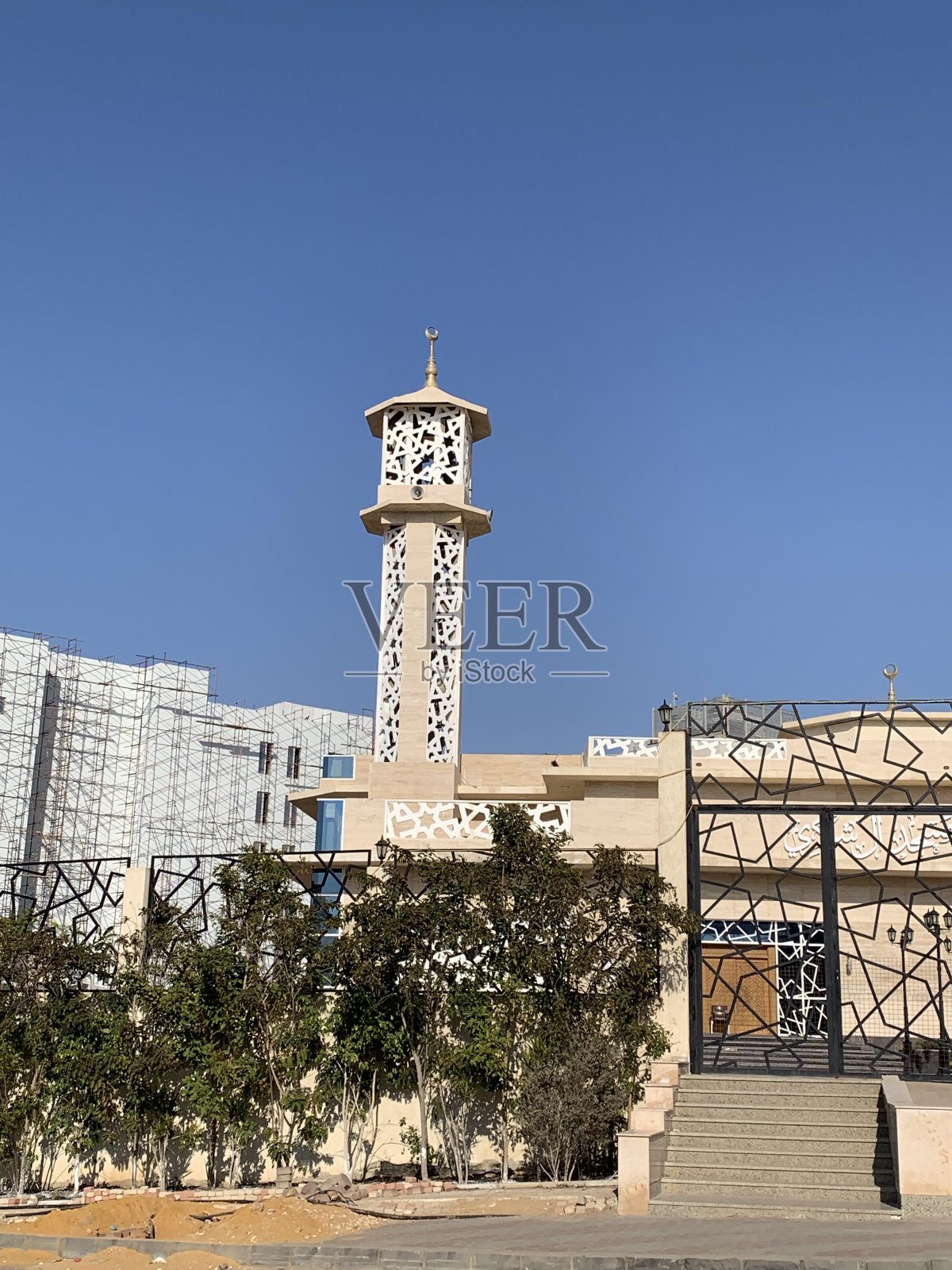 第五居民区新开罗的现代清真寺照片摄影图片