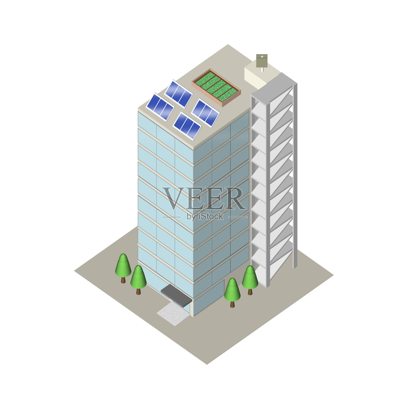 建筑插画图片素材