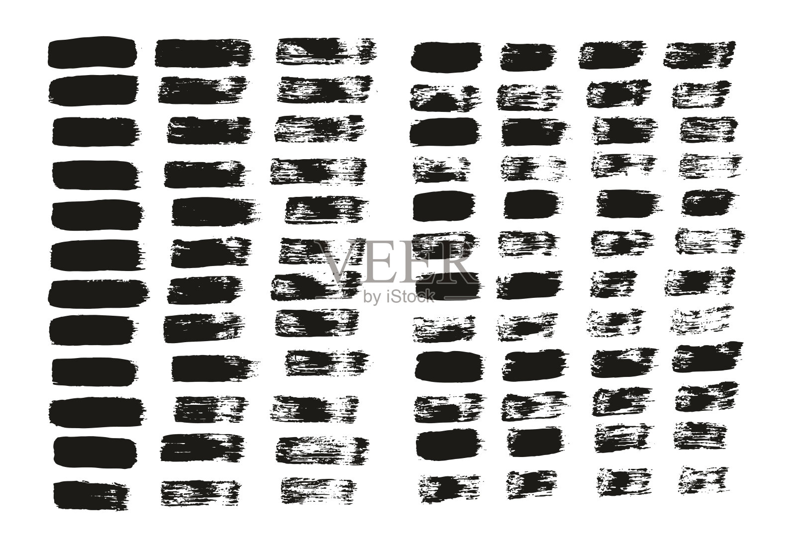 平面油漆刷细直线高细节抽象矢量背景混合集插画图片素材