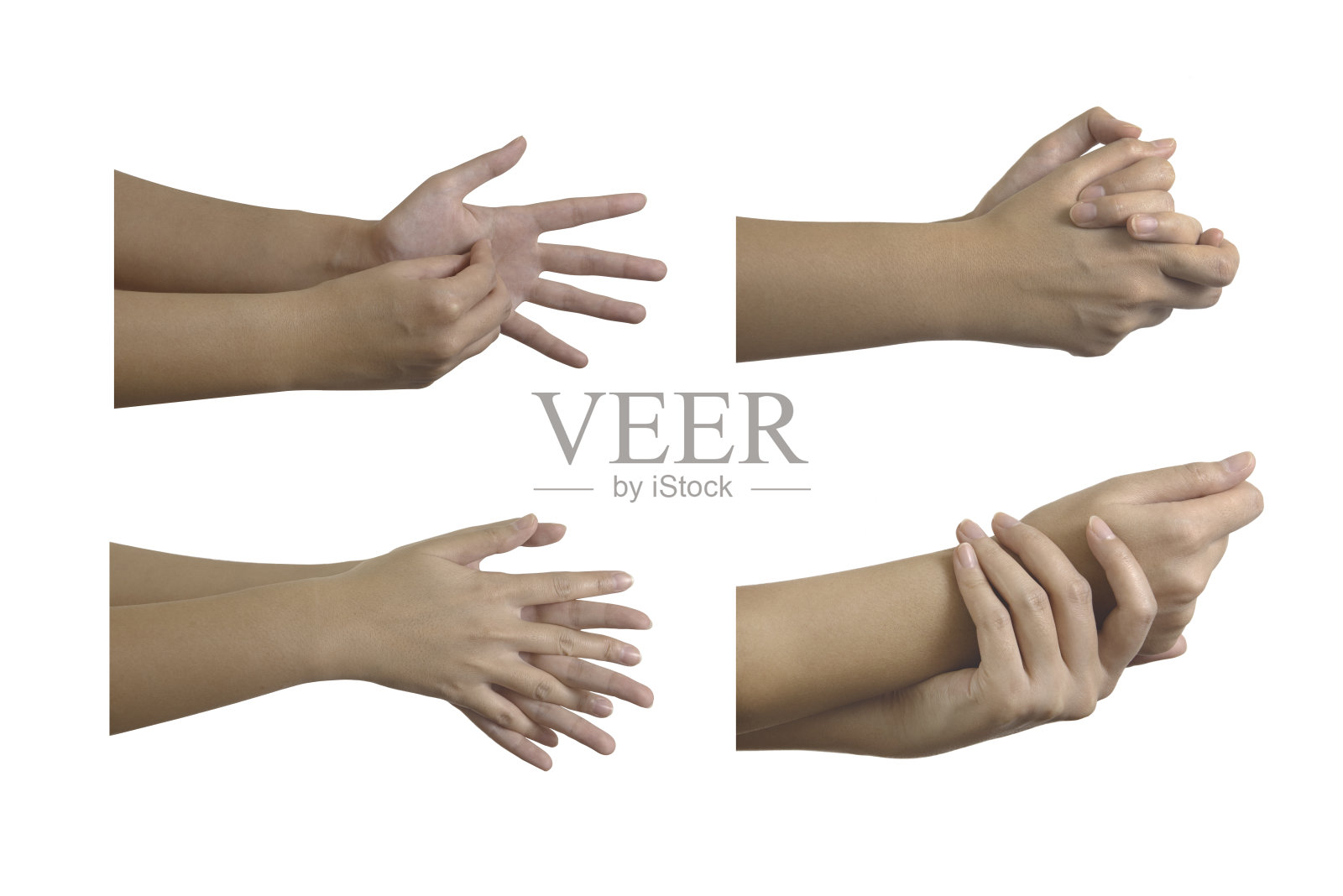 在白色背景下洗手照片摄影图片