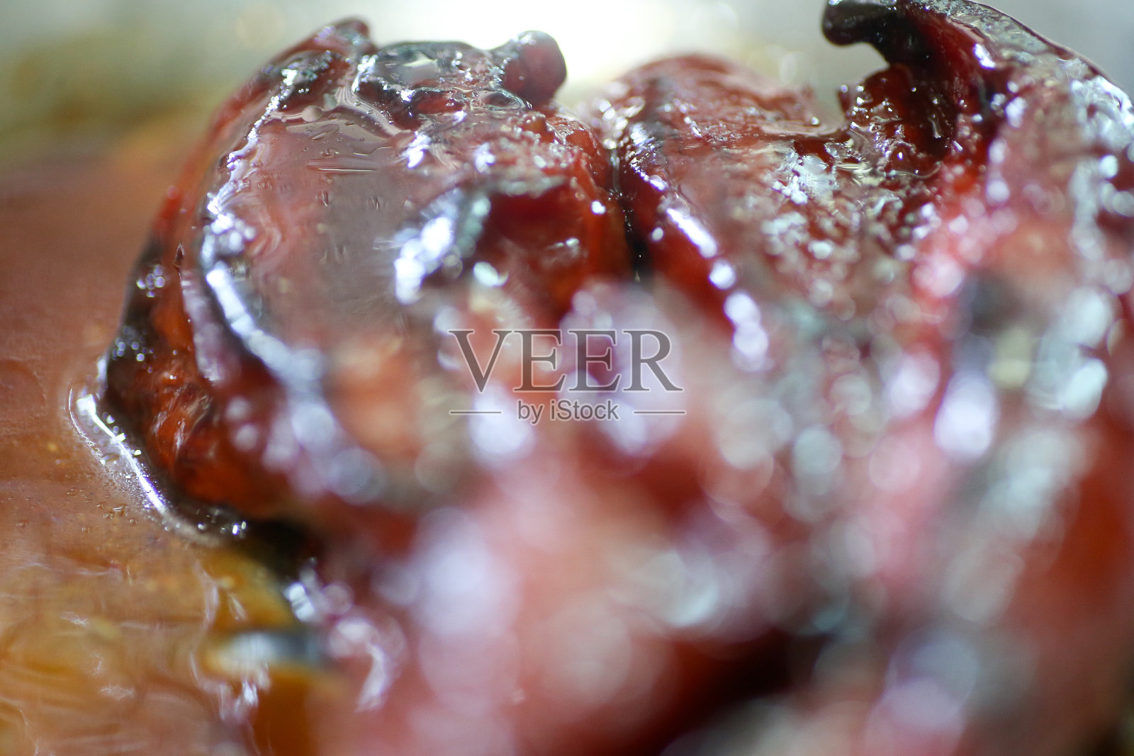 典型的亚洲食物——叉烧照片摄影图片